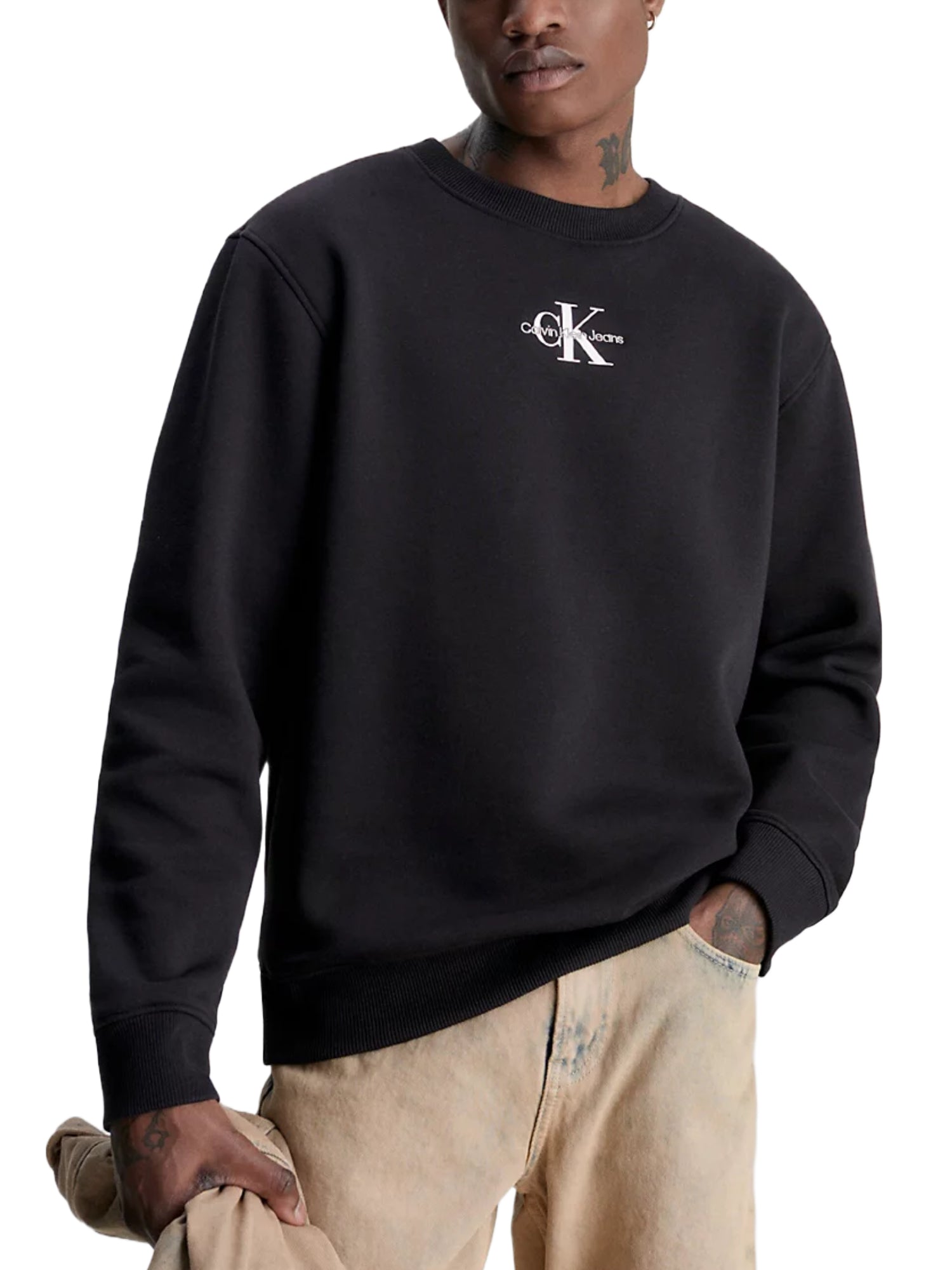 Felpe Nero Calvin Klein Jeans