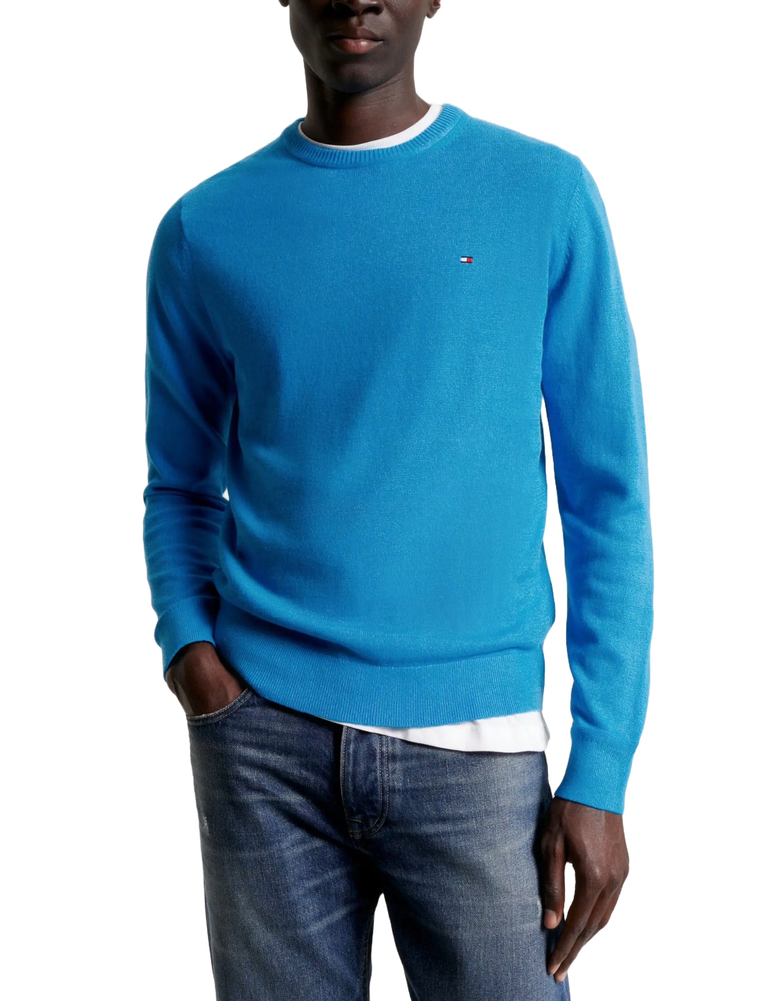 Maglioncini Blu Chiaro Tommy Hilfiger