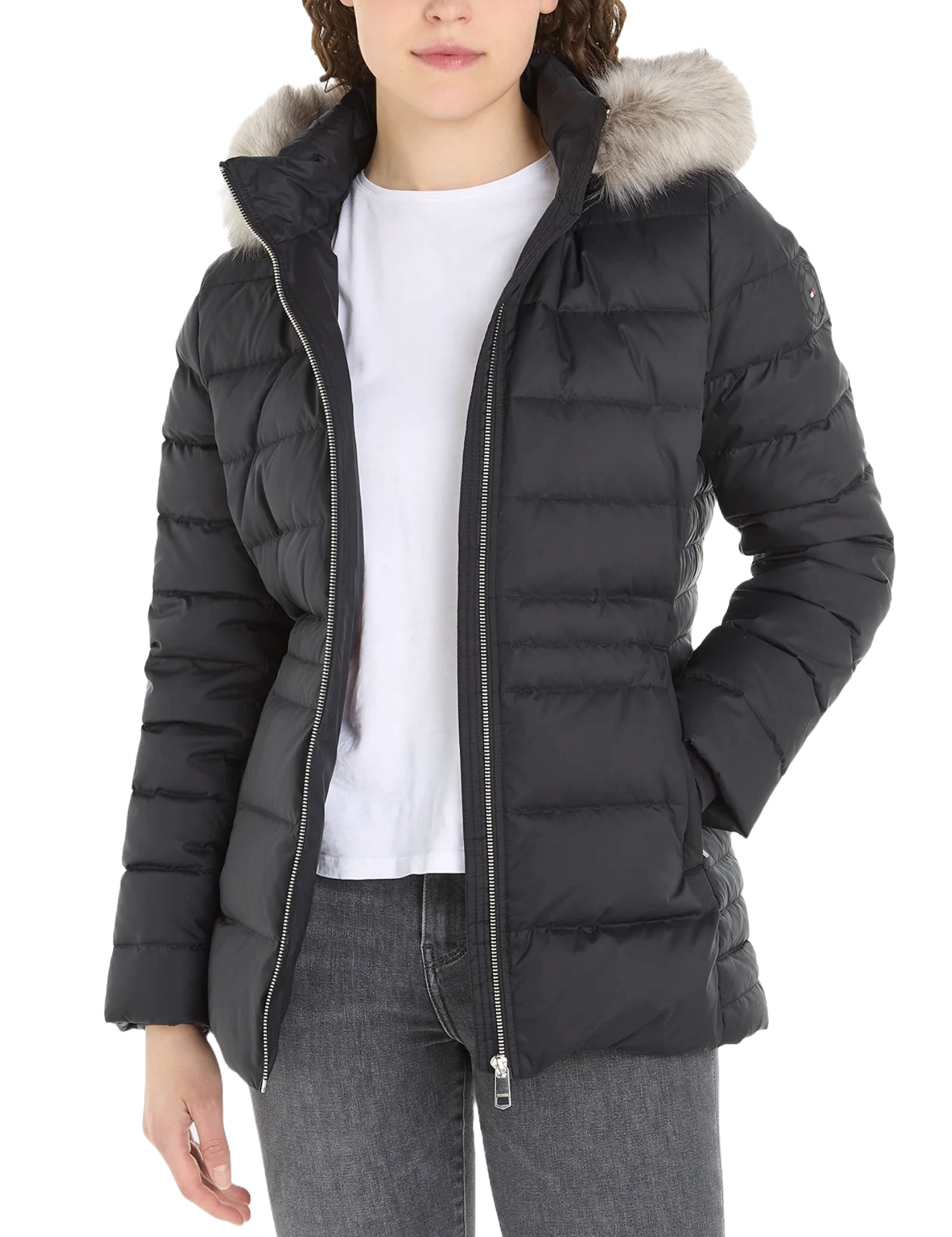 Piumini Nero Tommy Hilfiger