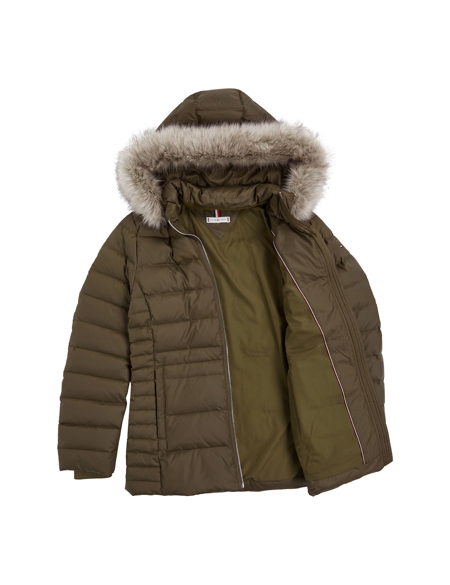 Piumini Verde Tommy Hilfiger
