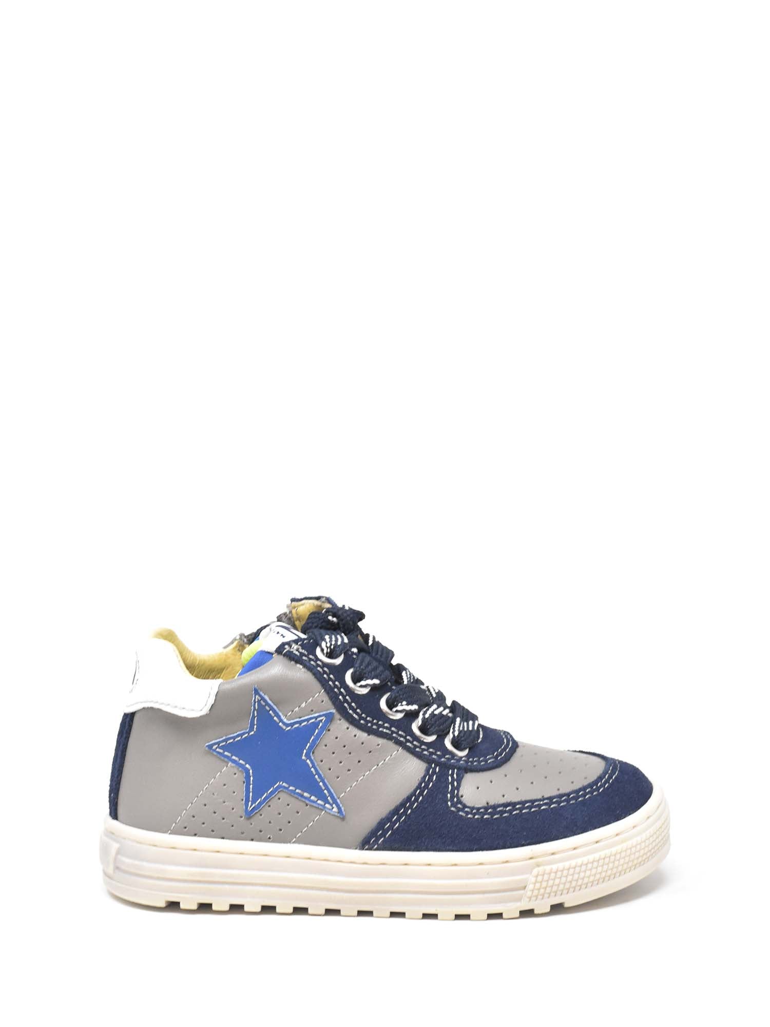 Sneakers Blu Grigio Naturino