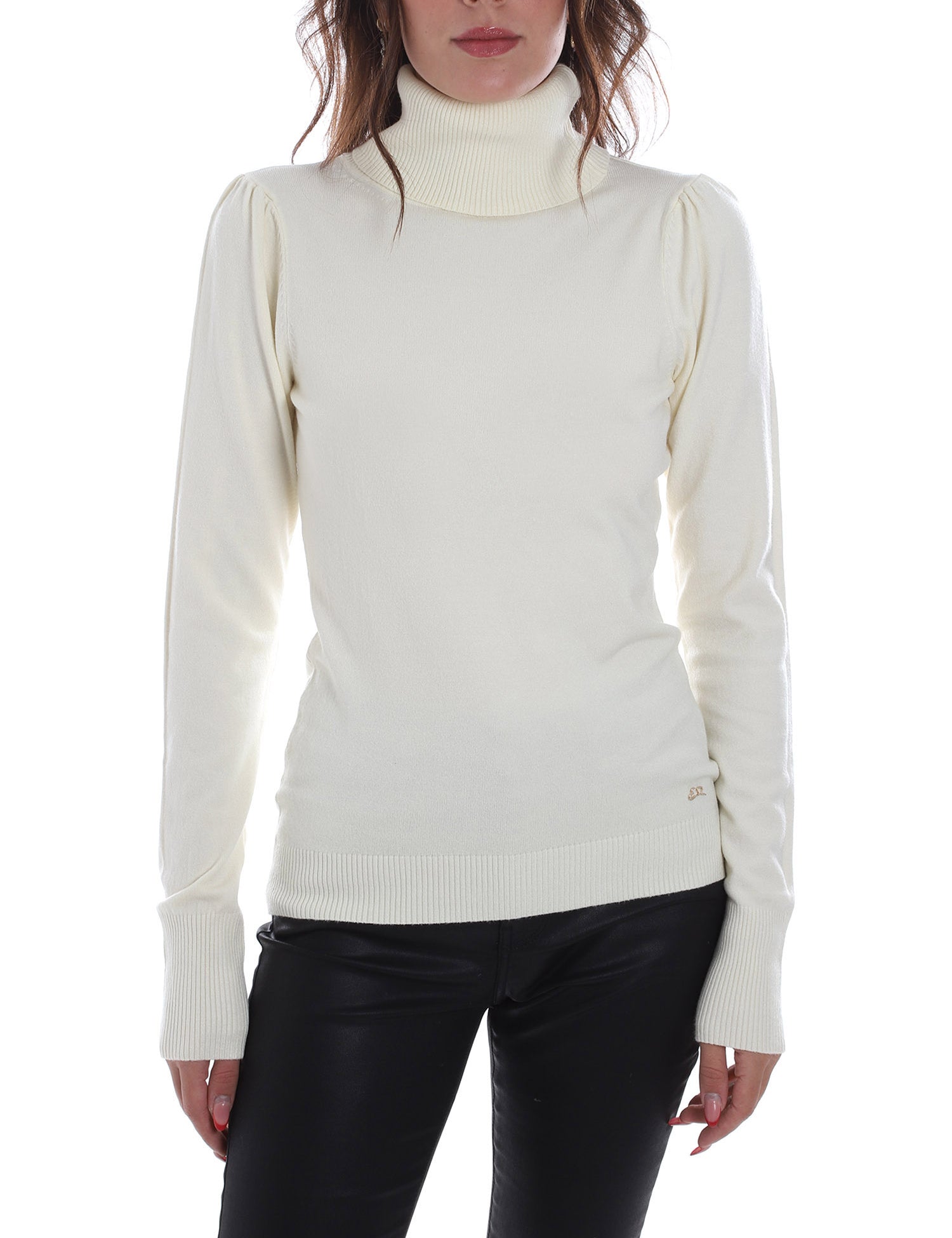 Maglie a collo alto Bianco Yes-zee