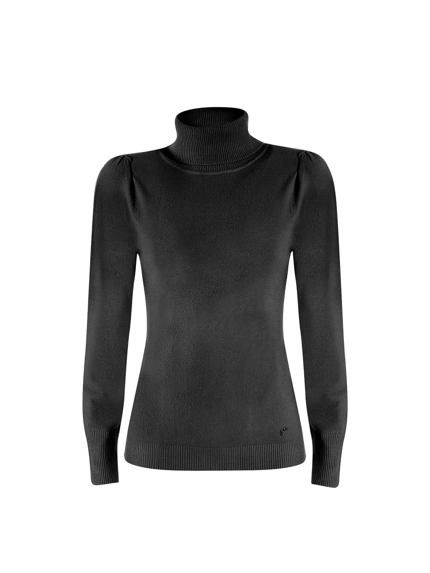 Maglie a collo alto Nero Yes-zee