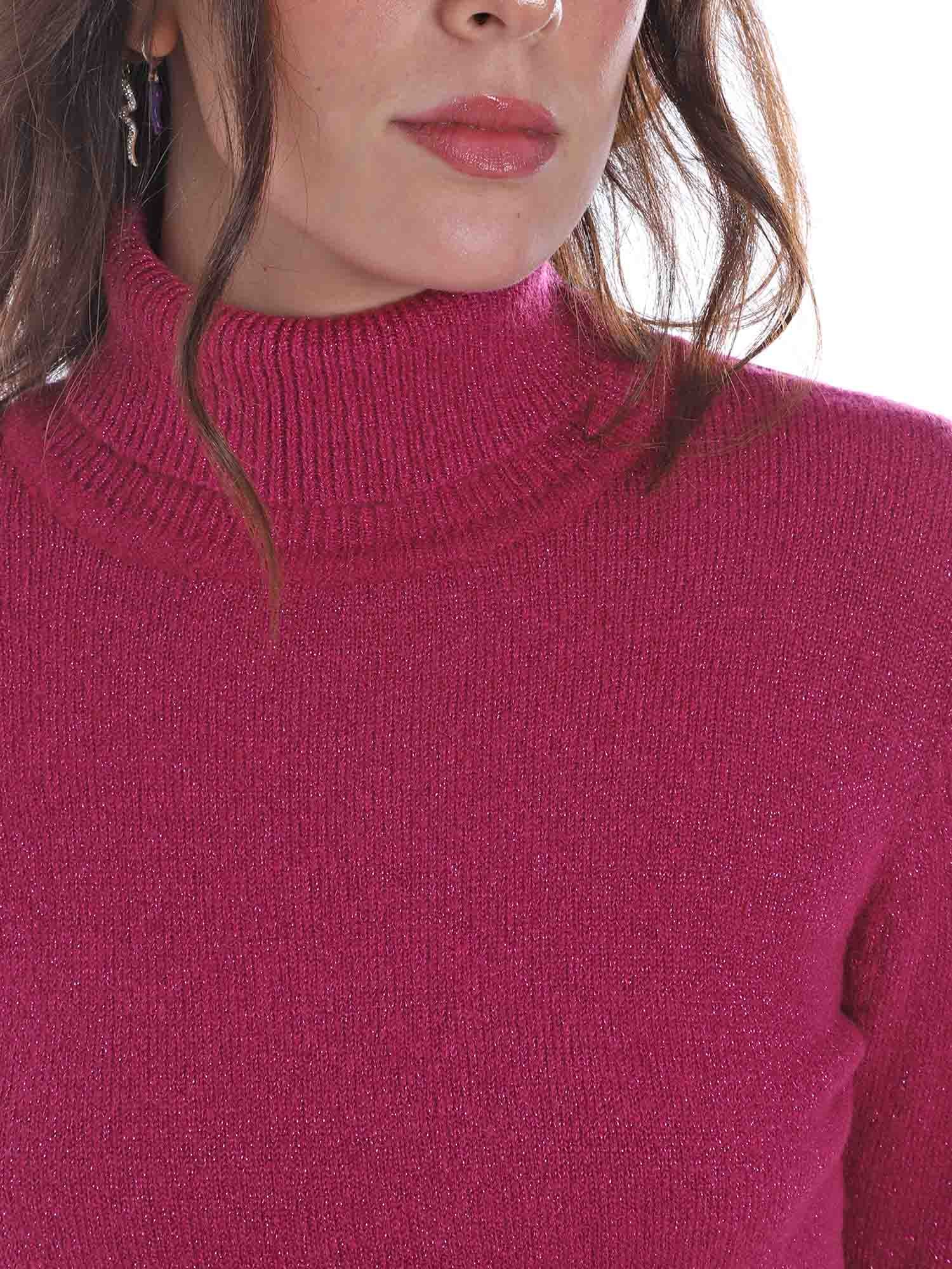 Maglie a collo alto Rosa Yes-zee
