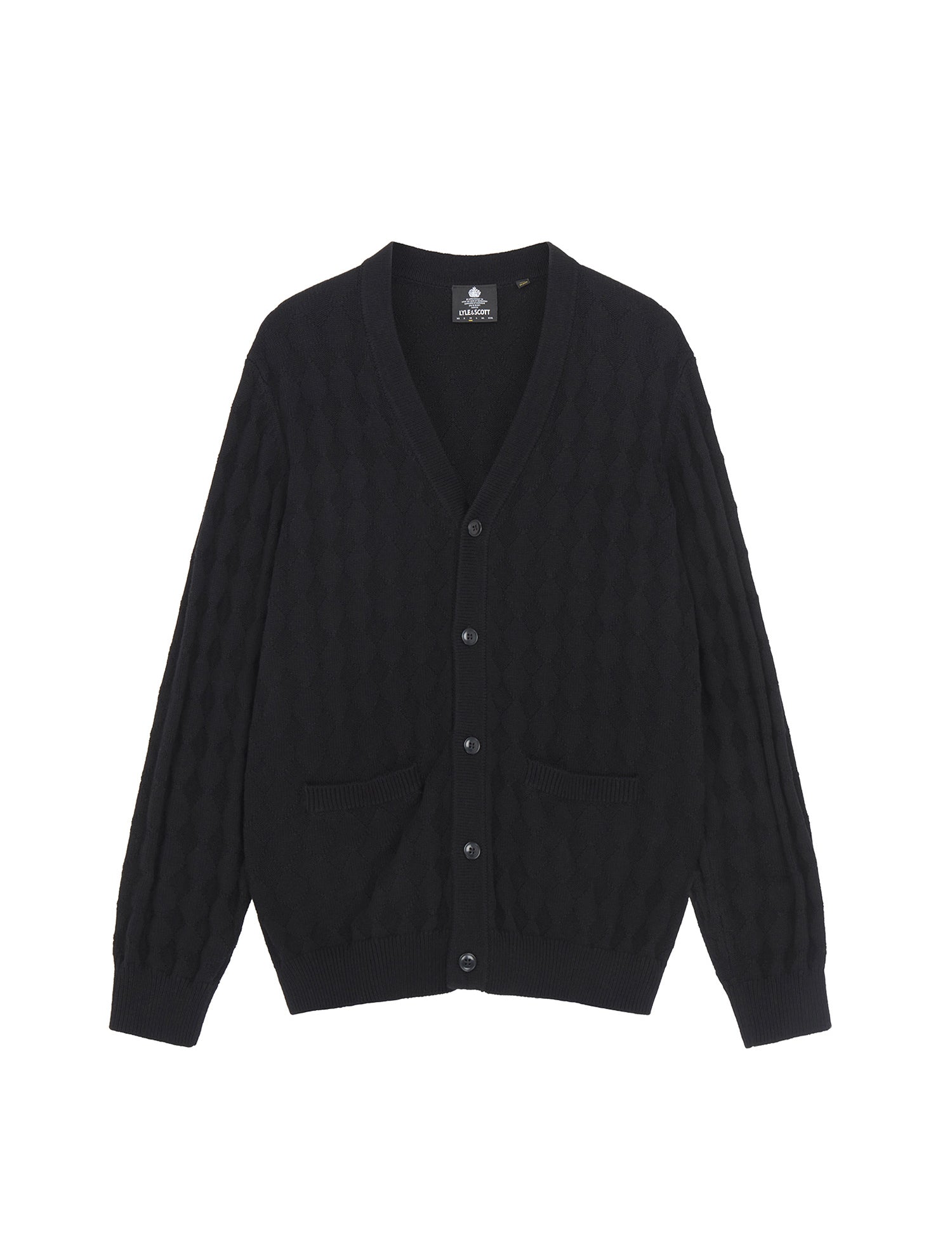 Cardigan Nero Lyle & Scott