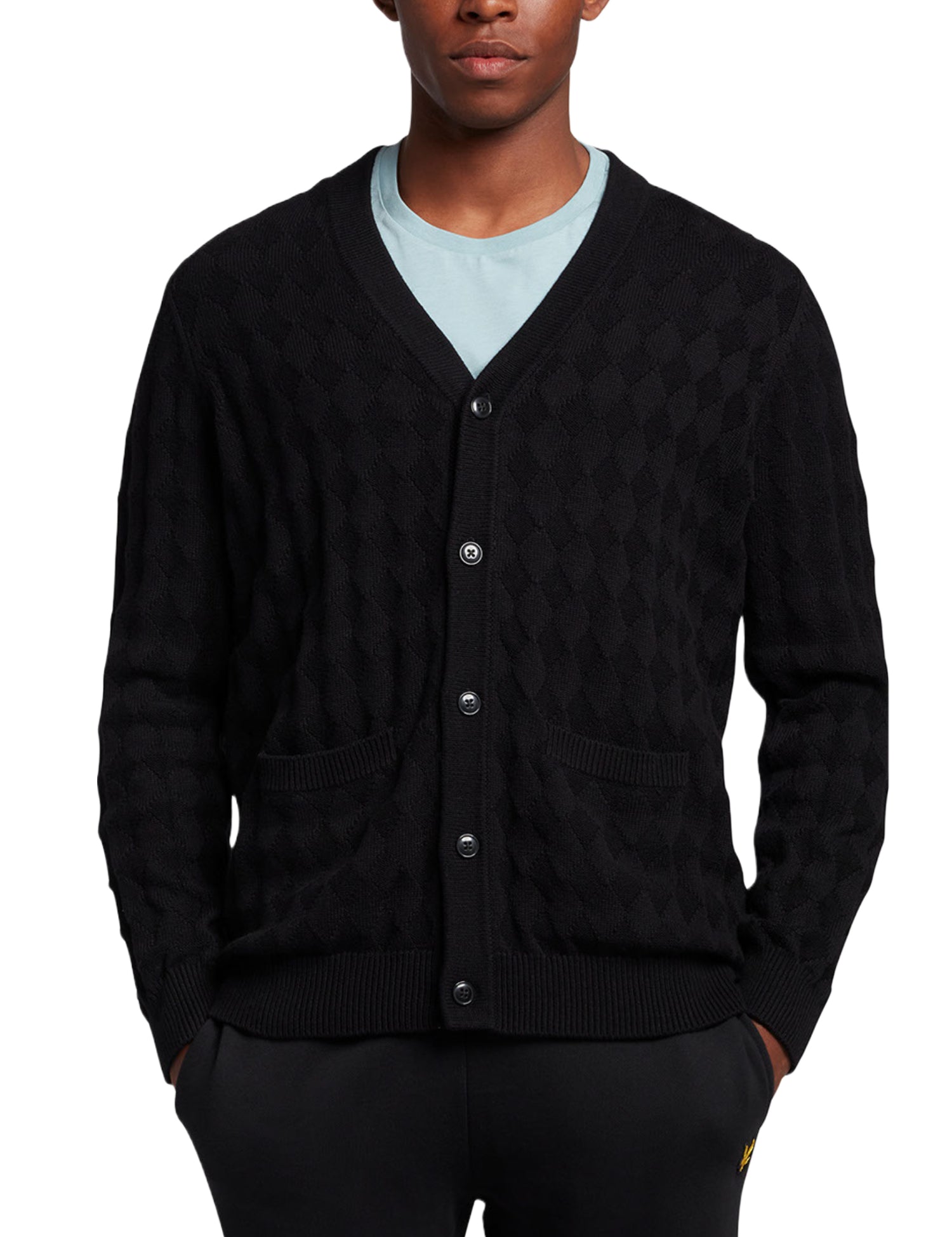 Cardigan Nero Lyle & Scott