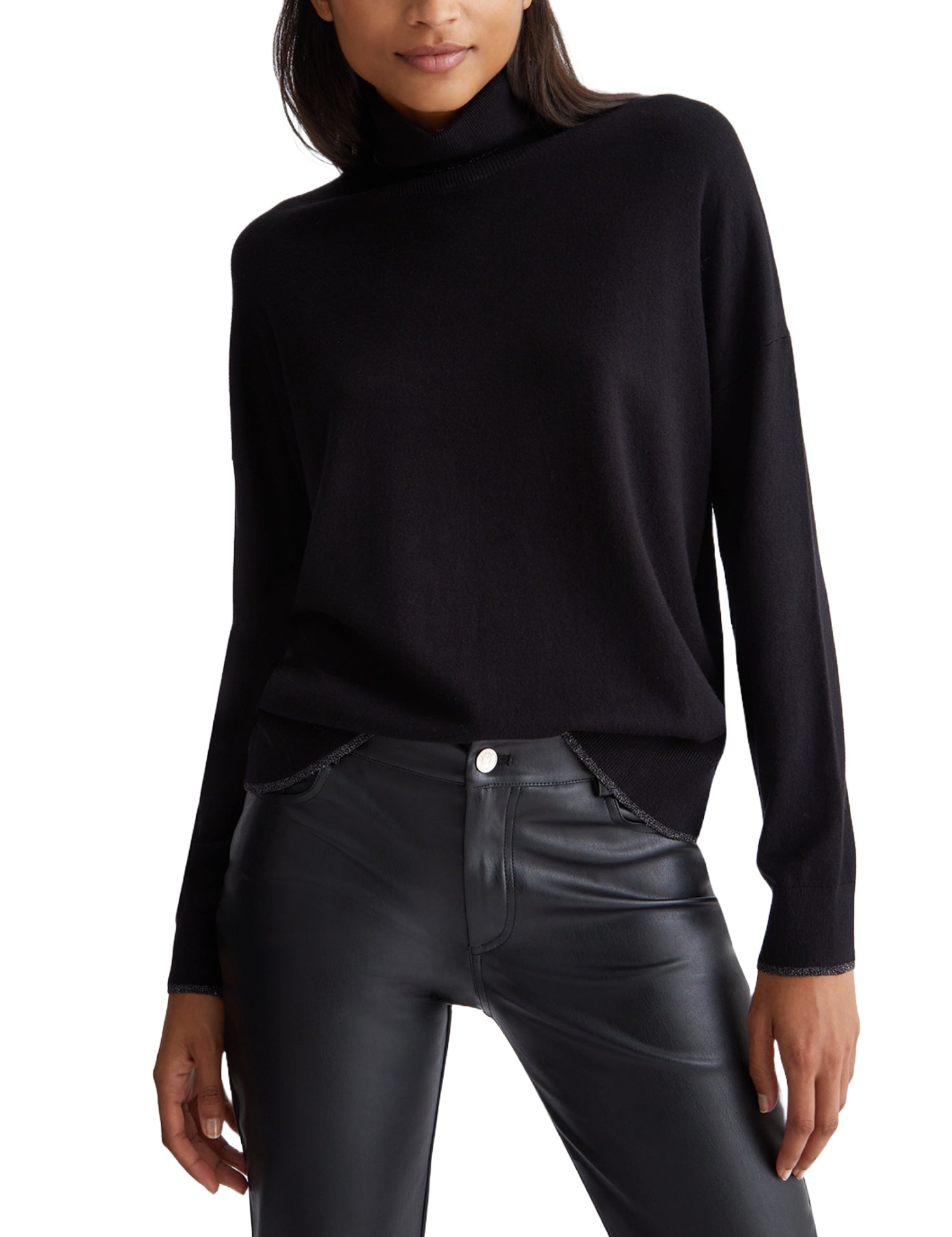 Maglie a collo alto Nero Liu-jo