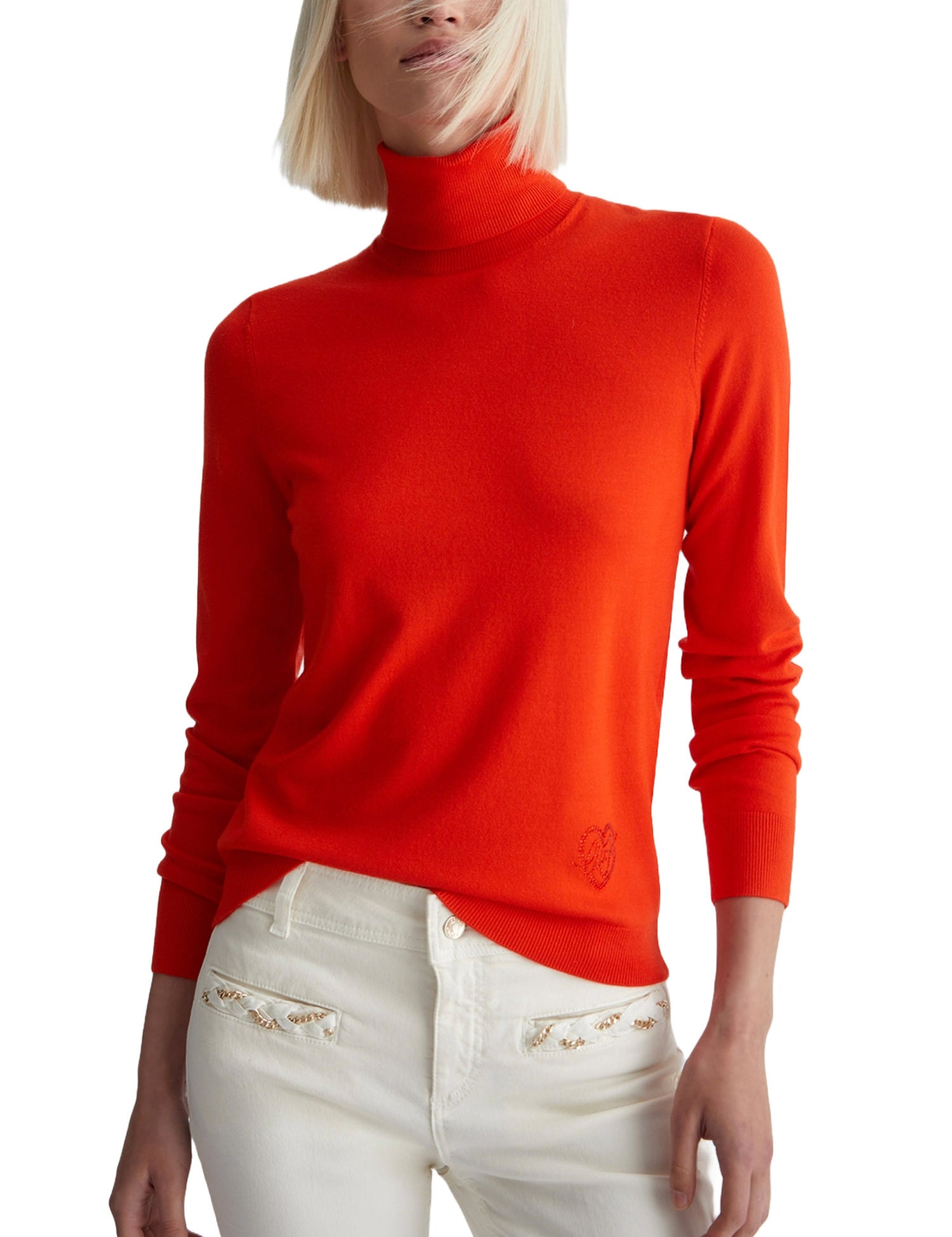 Maglie a collo alto Arancio Liu-jo
