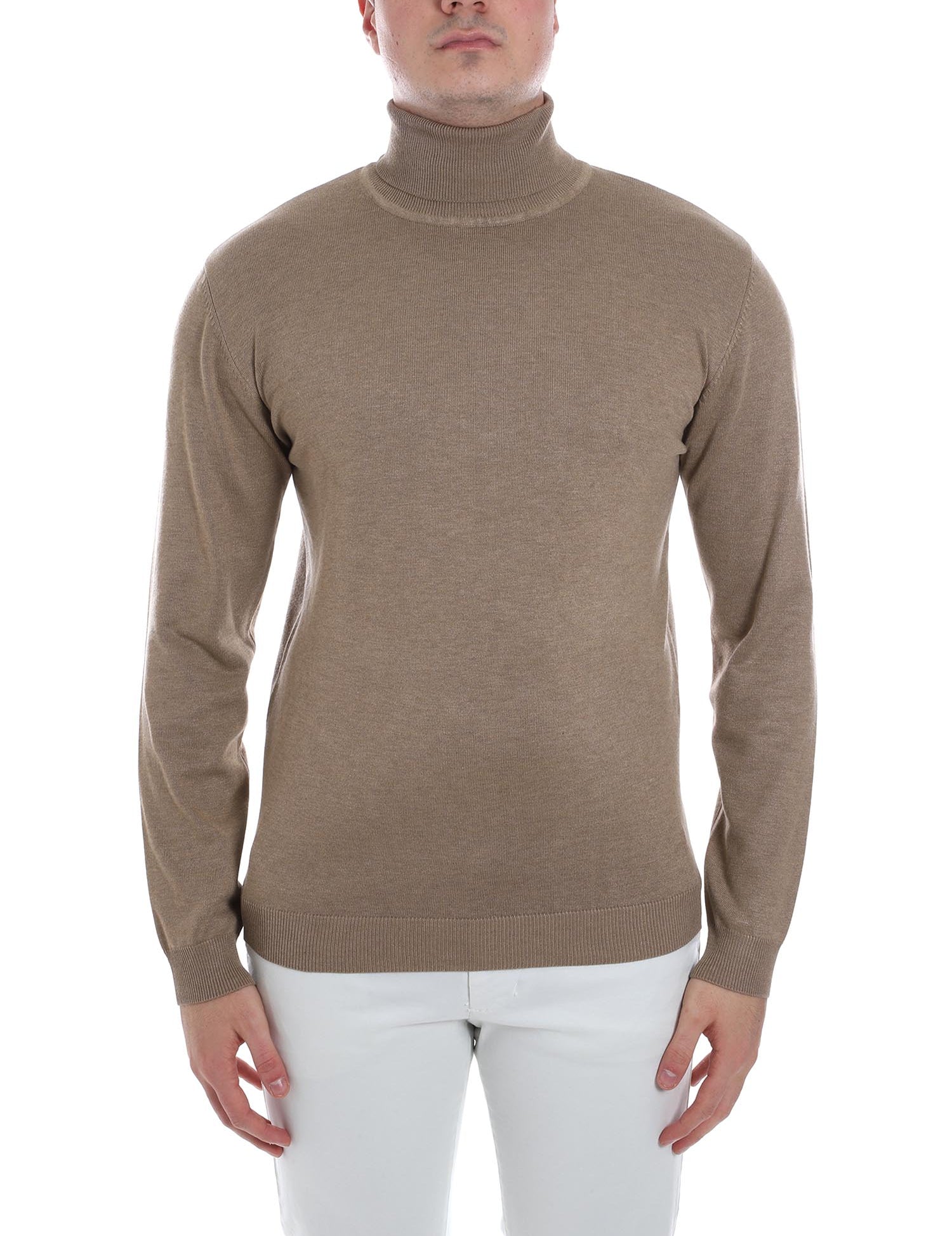 Maglie a collo alto Beige Sseinse