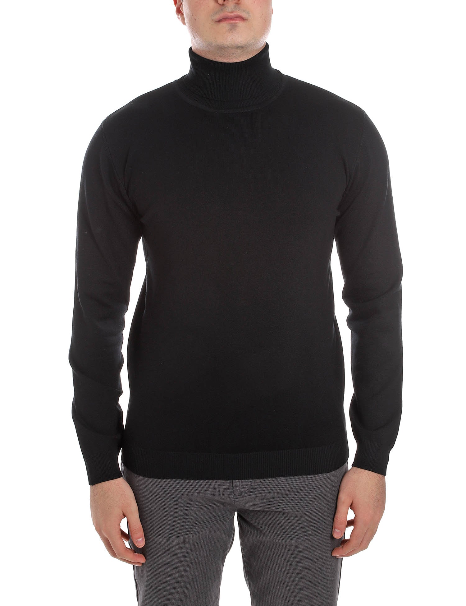 Maglie a collo alto Nero Sseinse