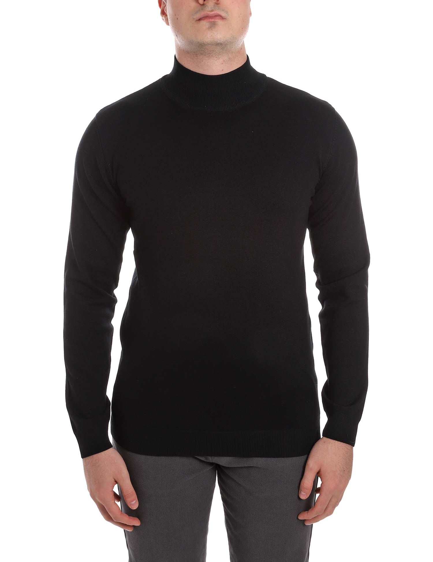 Maglie a collo alto Nero Sseinse