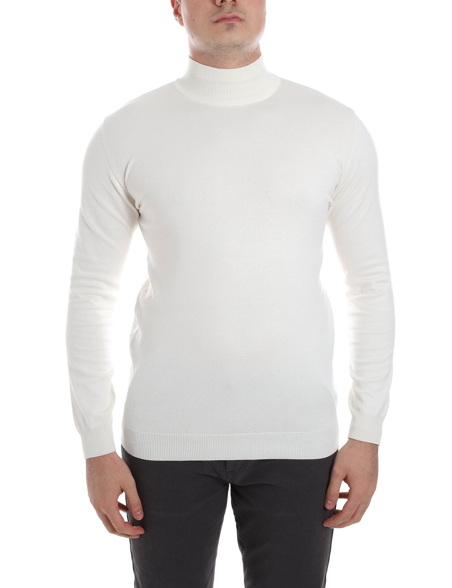 Maglie a collo alto Bianco Sseinse