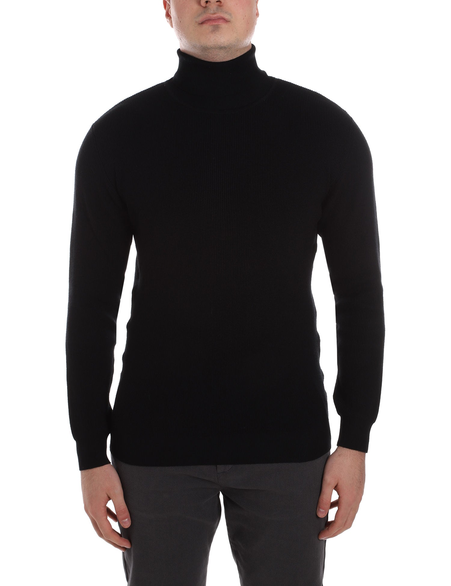 Maglie a collo alto Nero Sseinse