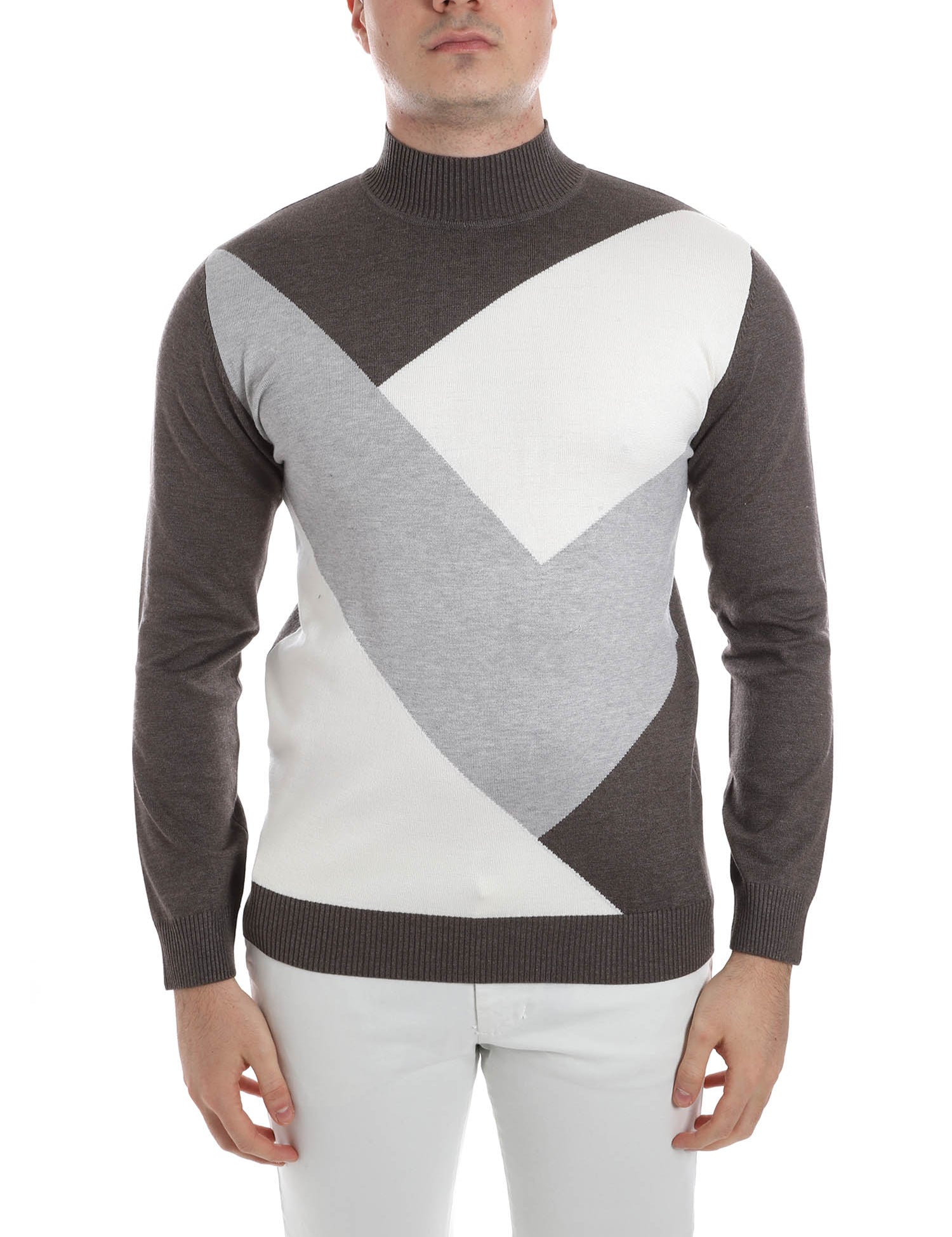 Maglie a collo alto Beige Sseinse