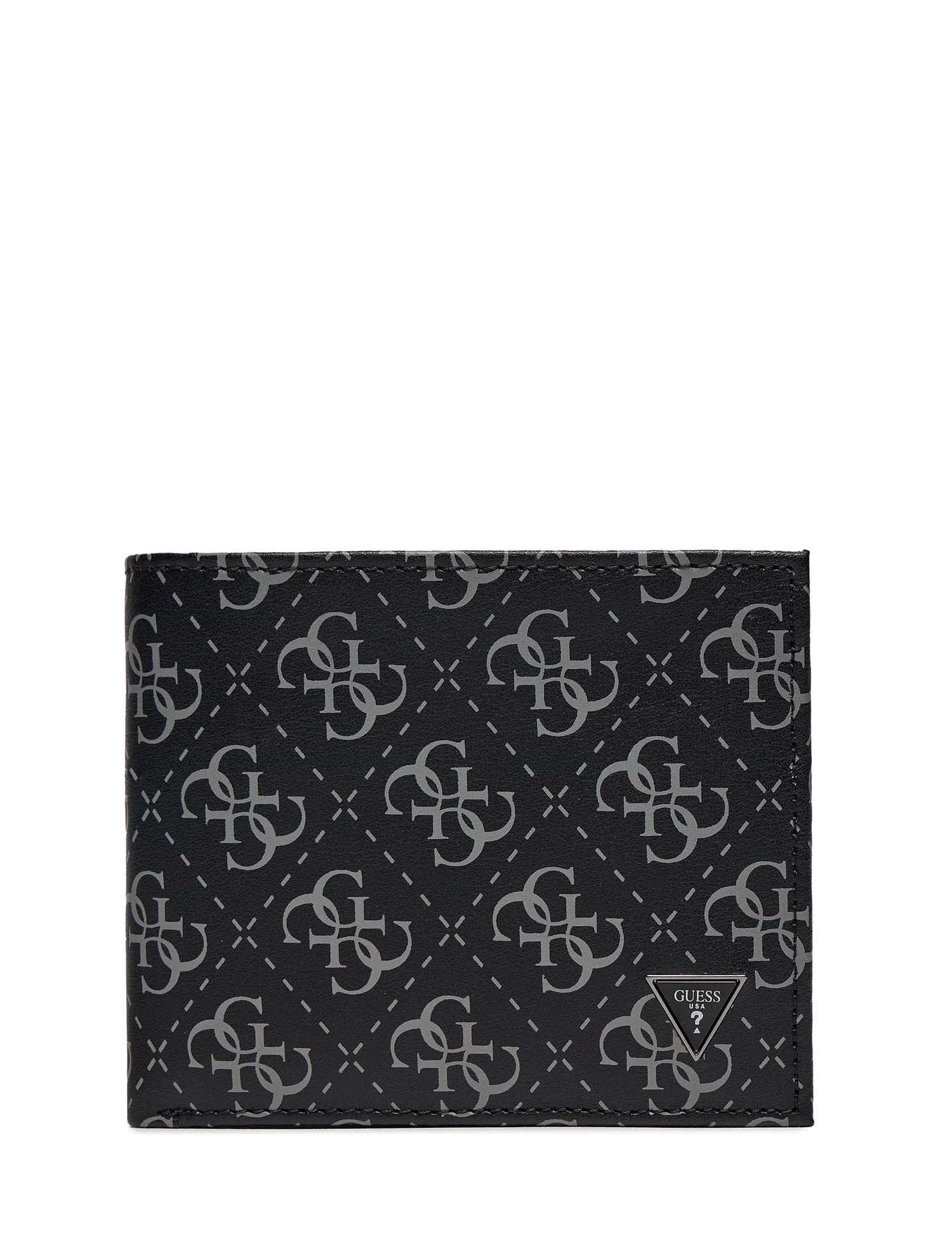 Portafogli Nero Grigio Guess