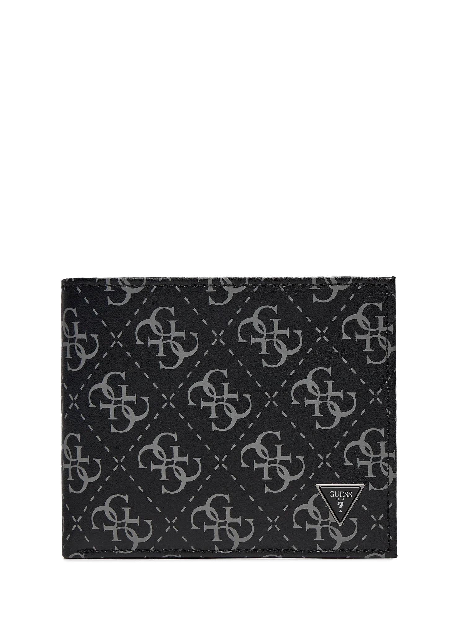 Portafogli Nero Grigio Guess