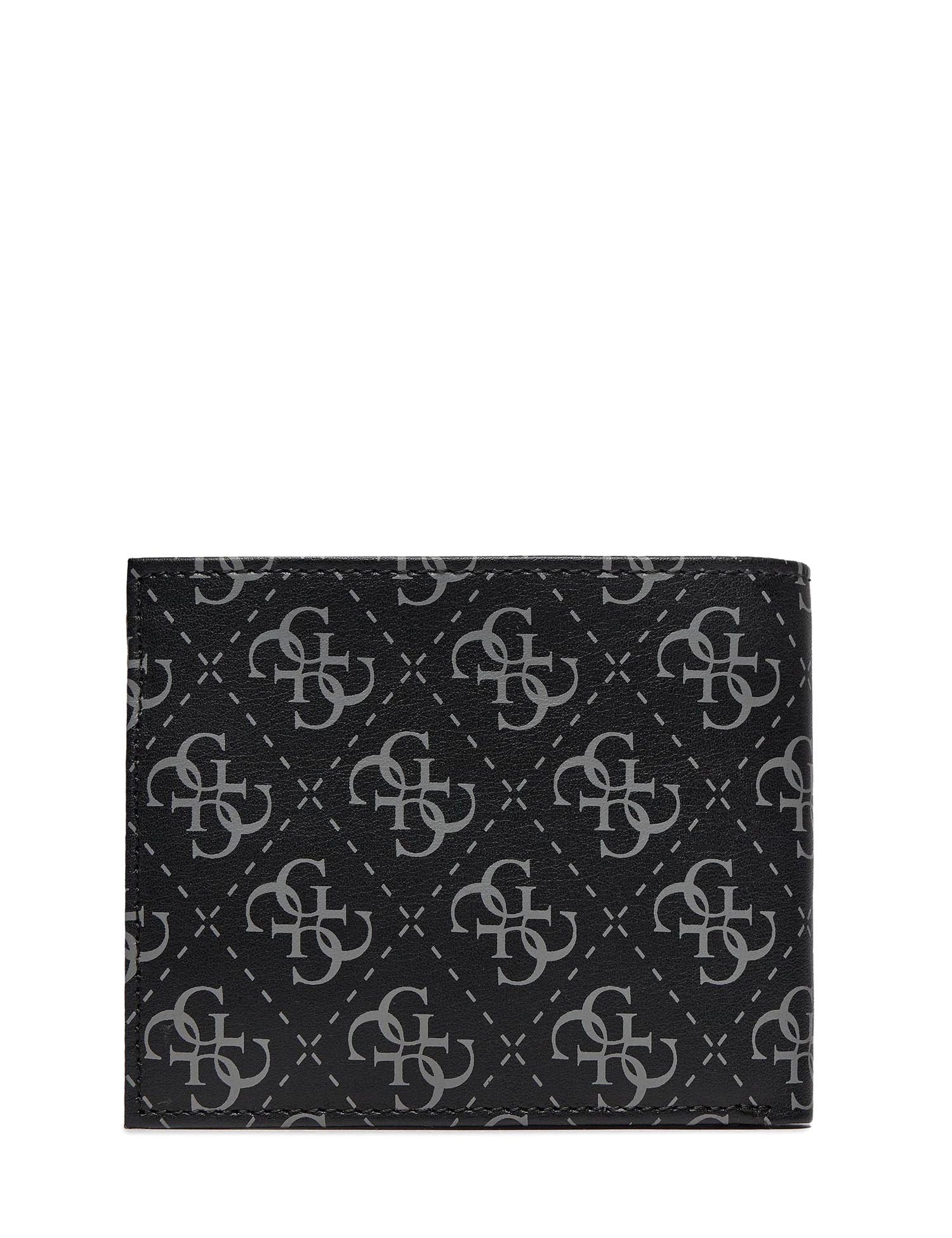Portafogli Nero Grigio Guess
