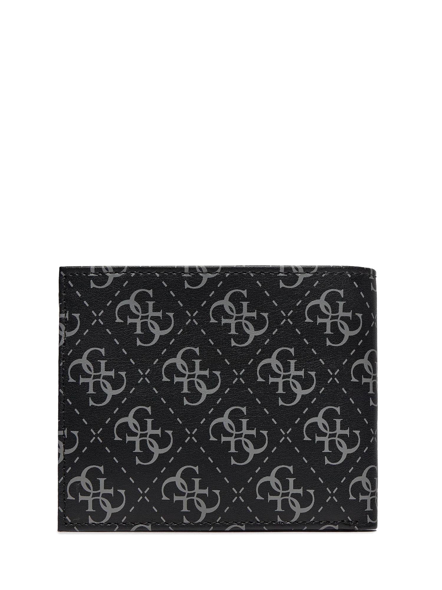 Portafogli Nero Grigio Guess
