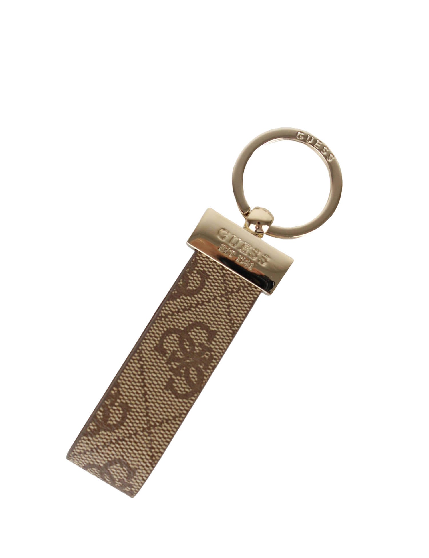 Portachiavi Marrone Guess