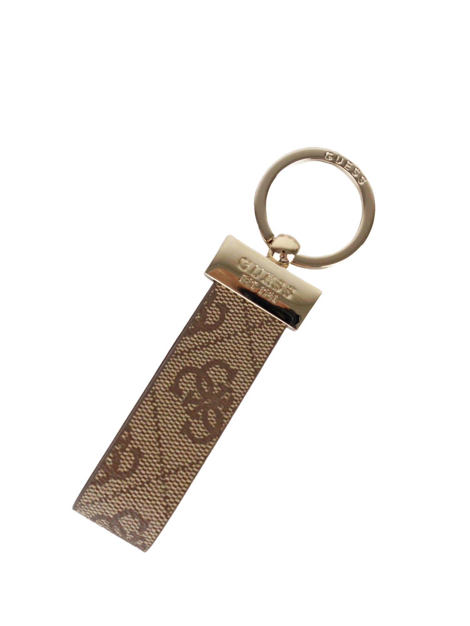 Portachiavi Marrone Guess