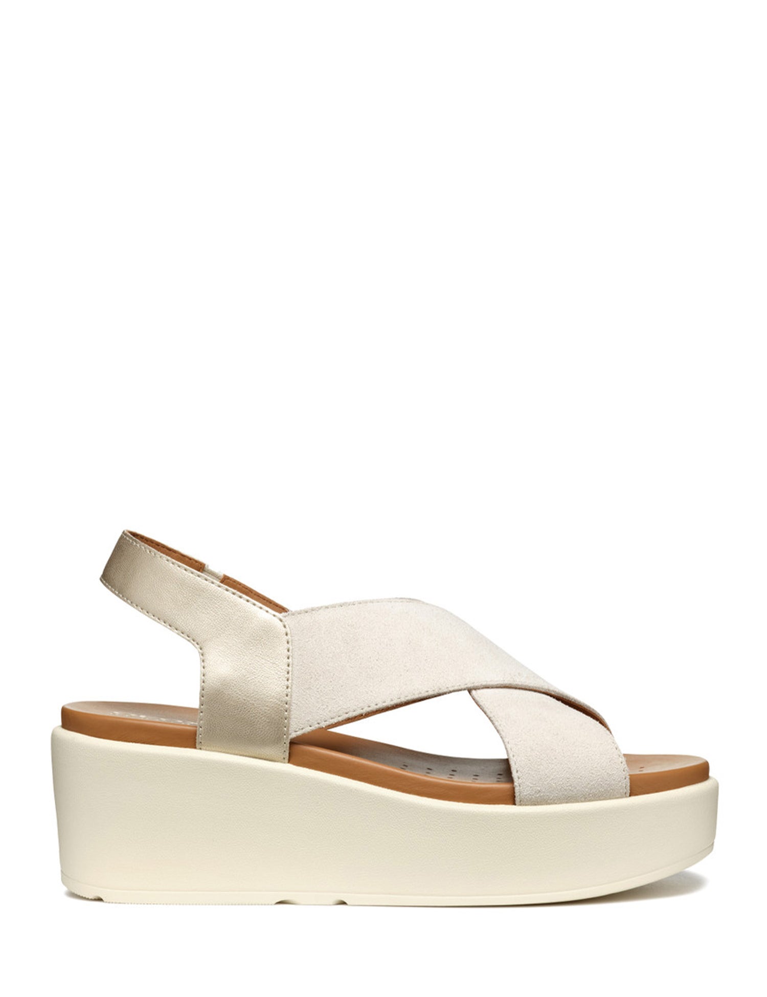 Sandali zeppa Beige Geox