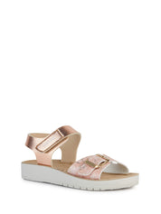 Sandali con strappi Rosa Geox
