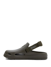 Sandali con strappi Verde Puma