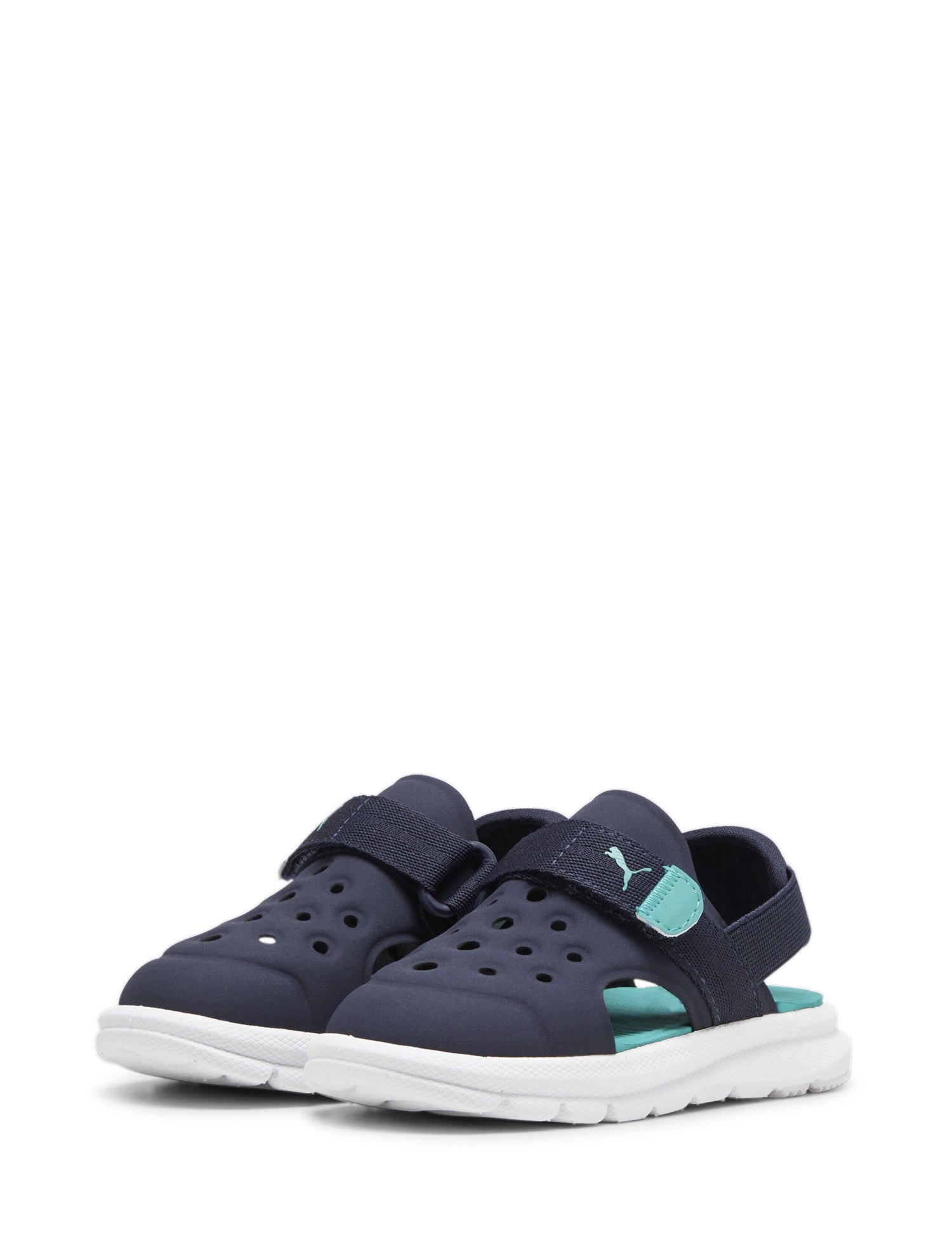 Sandali con strappi Blu Puma