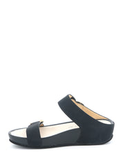 Sandali zeppa Nero Grunland