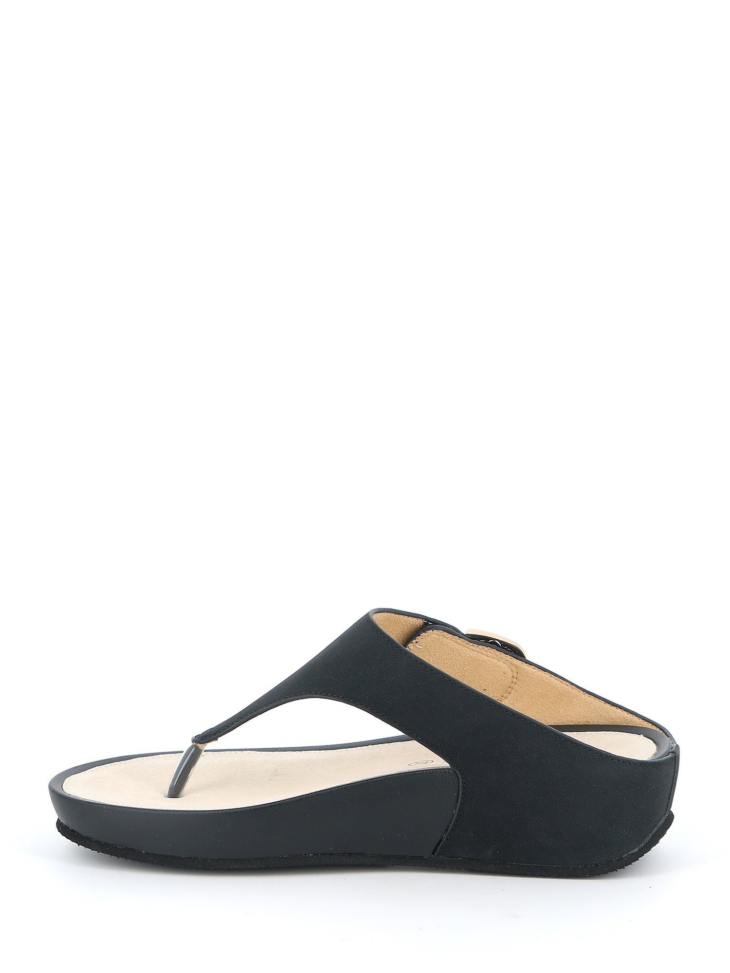 Sandali zeppa Nero Grunland