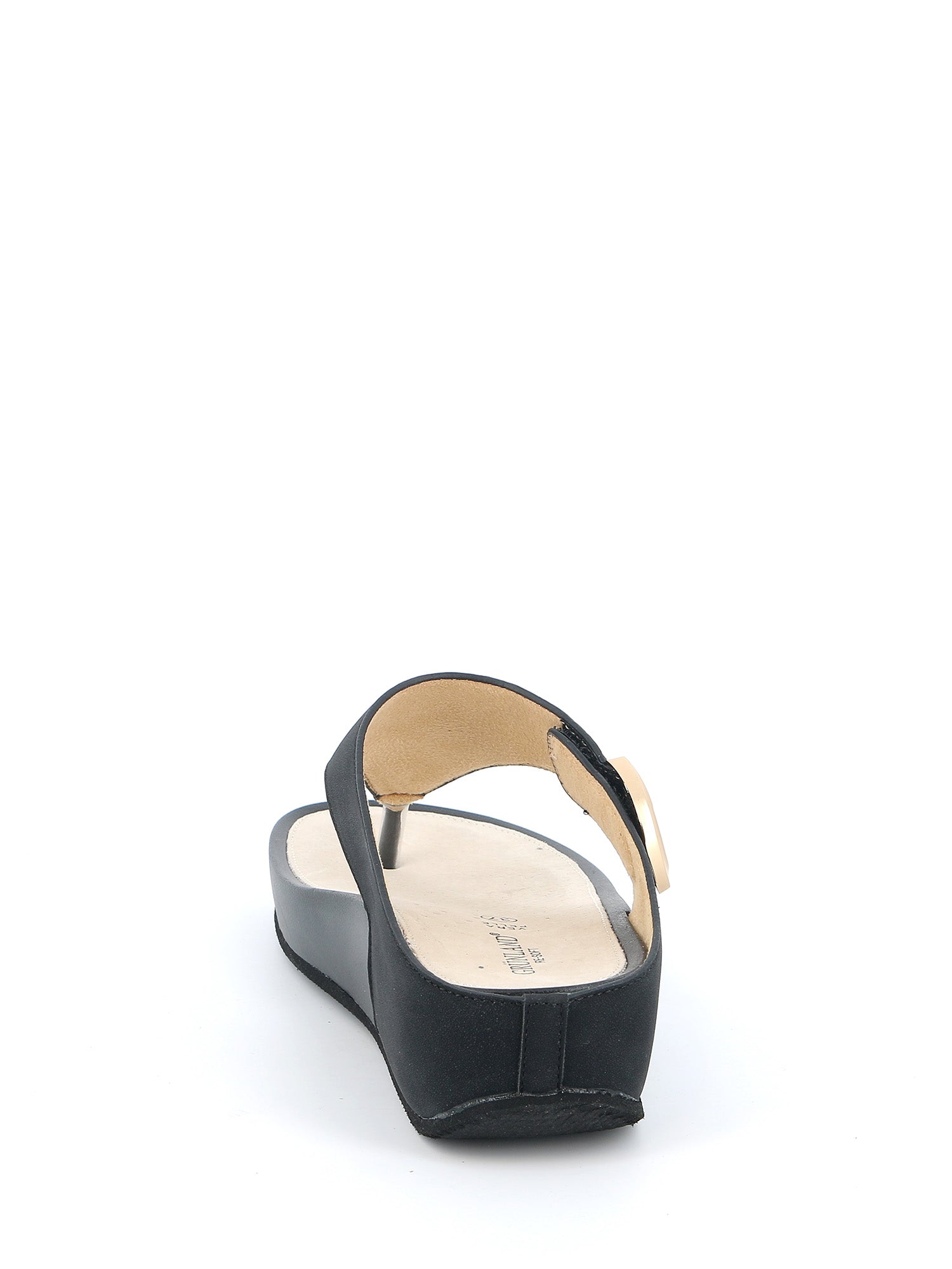 Sandali zeppa Nero Grunland