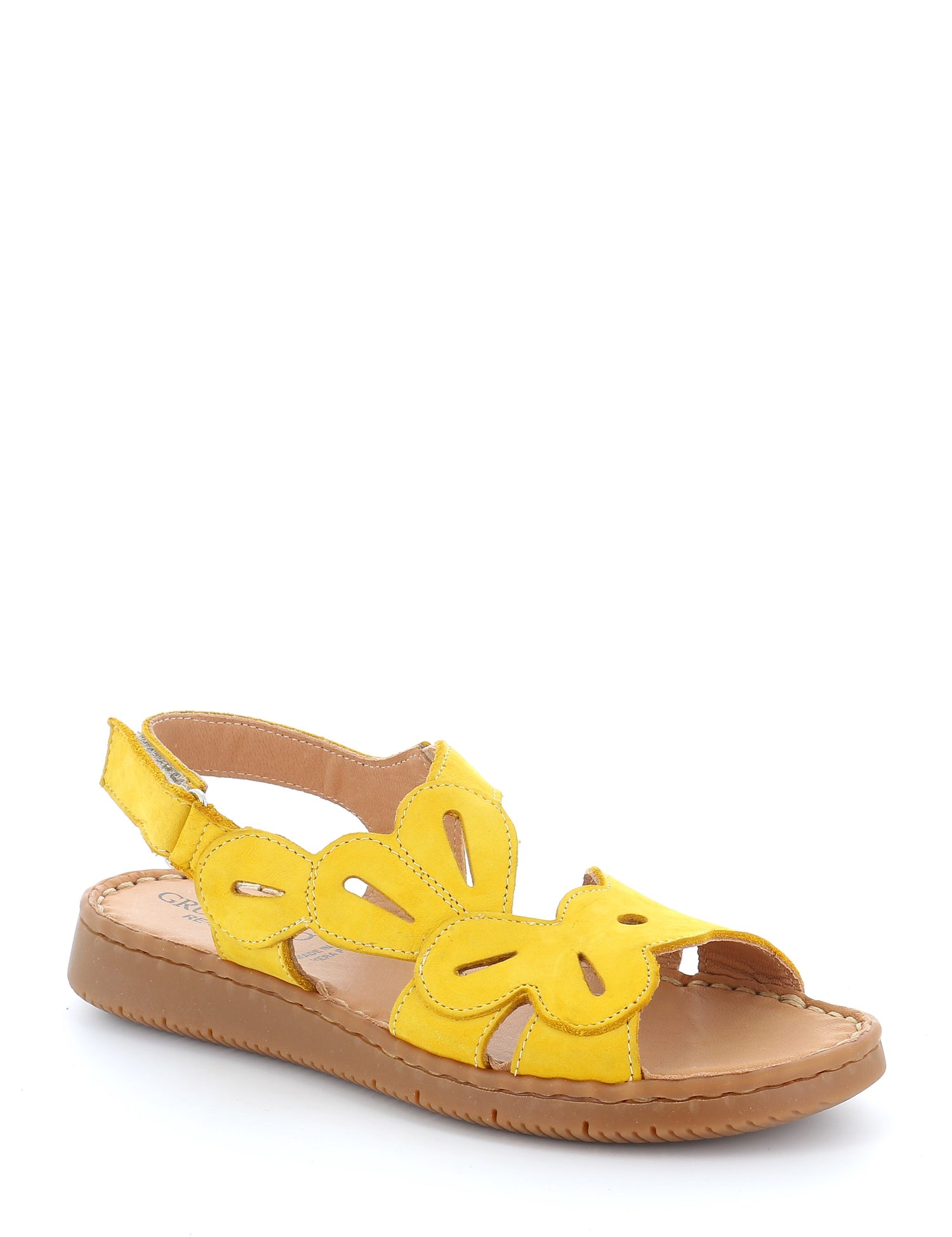 Sandali con strappi Giallo Grunland