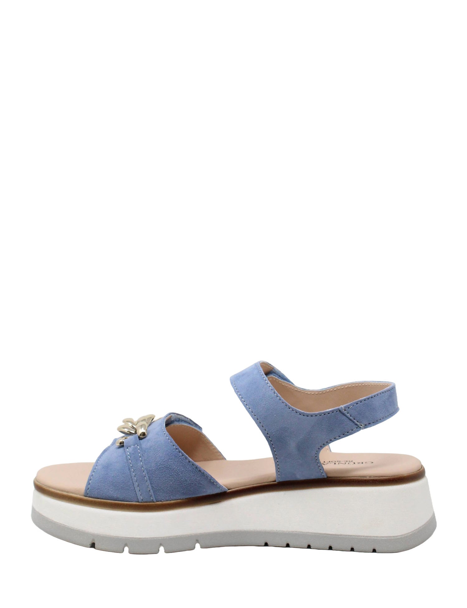 Sandali zeppa Celeste Grunland