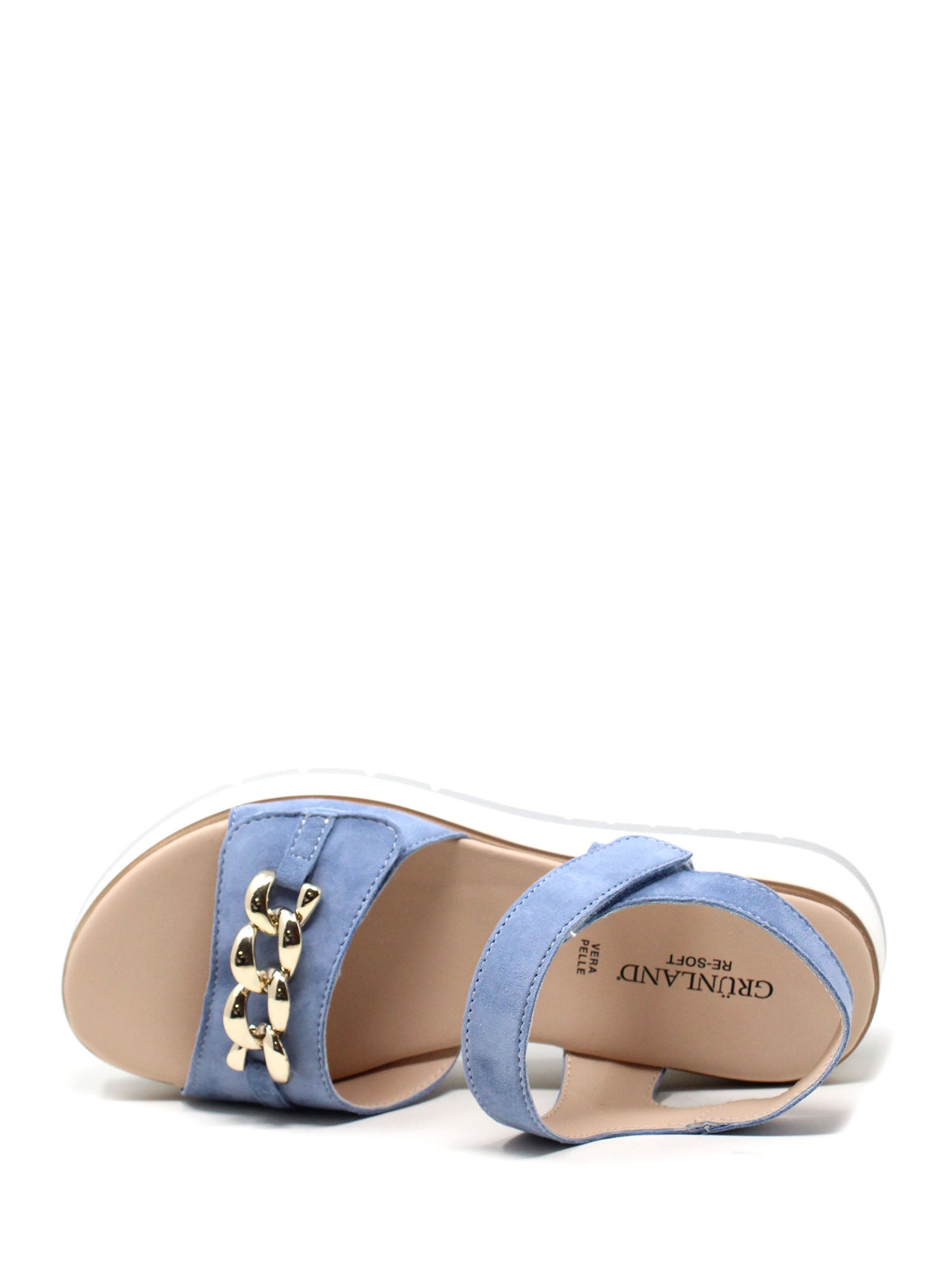 Sandali zeppa Celeste Grunland