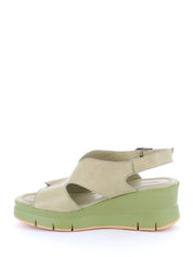 Sandali zeppa Verde Grunland