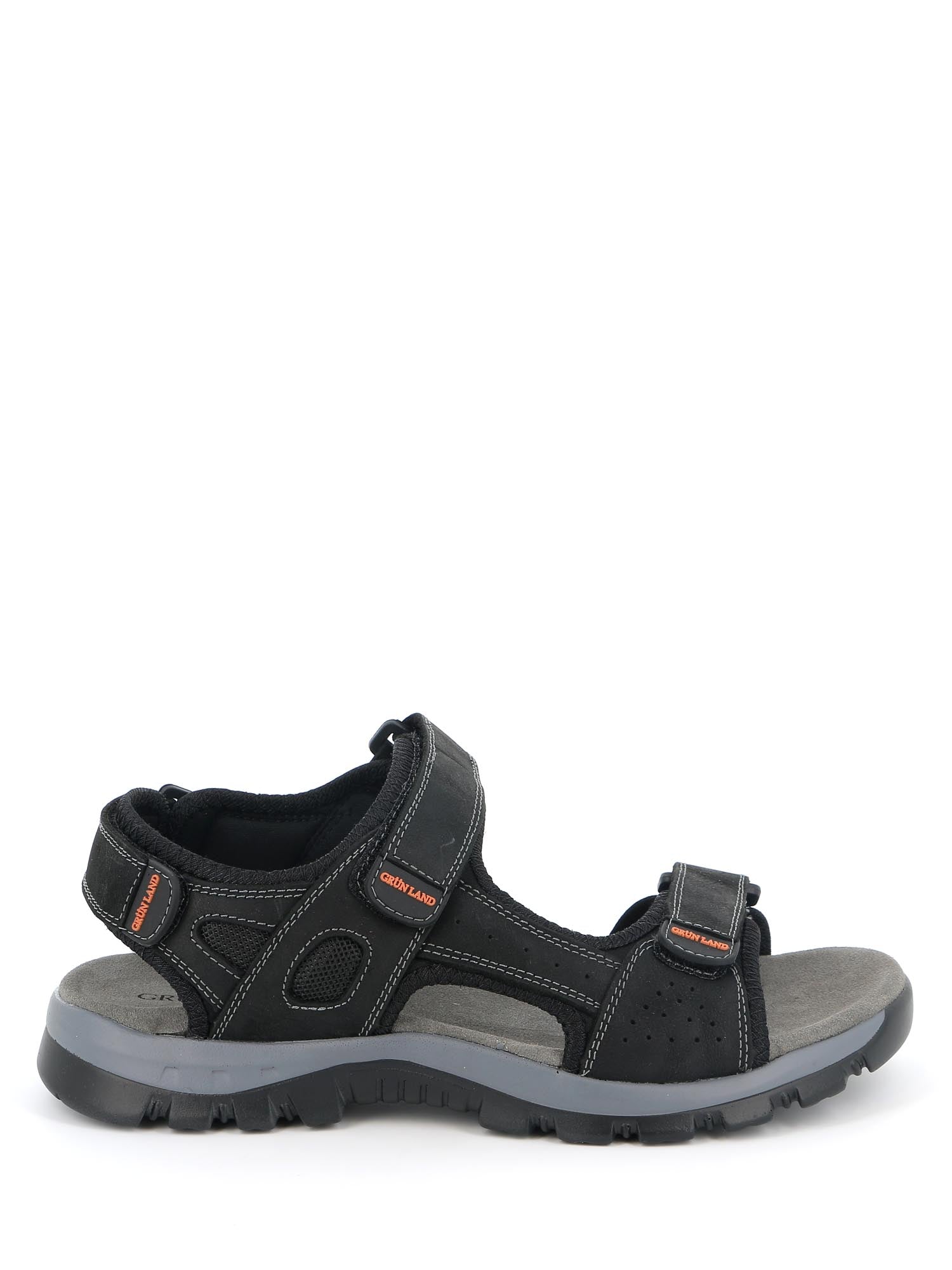 Sandali con strappi Nero Grunland