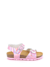 Sandali Rosa Bianco Grunland Junior