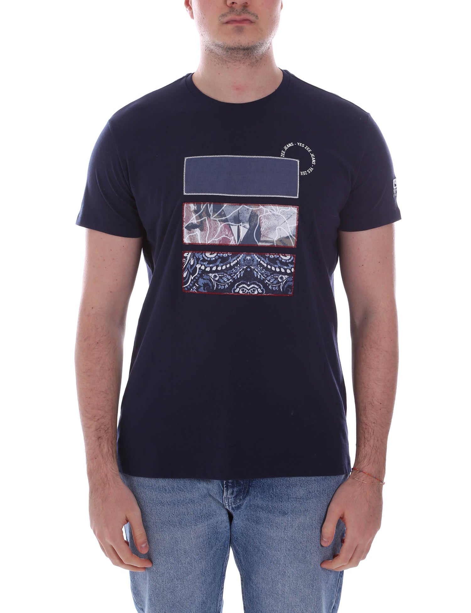 T-shirt Blu Yes-zee