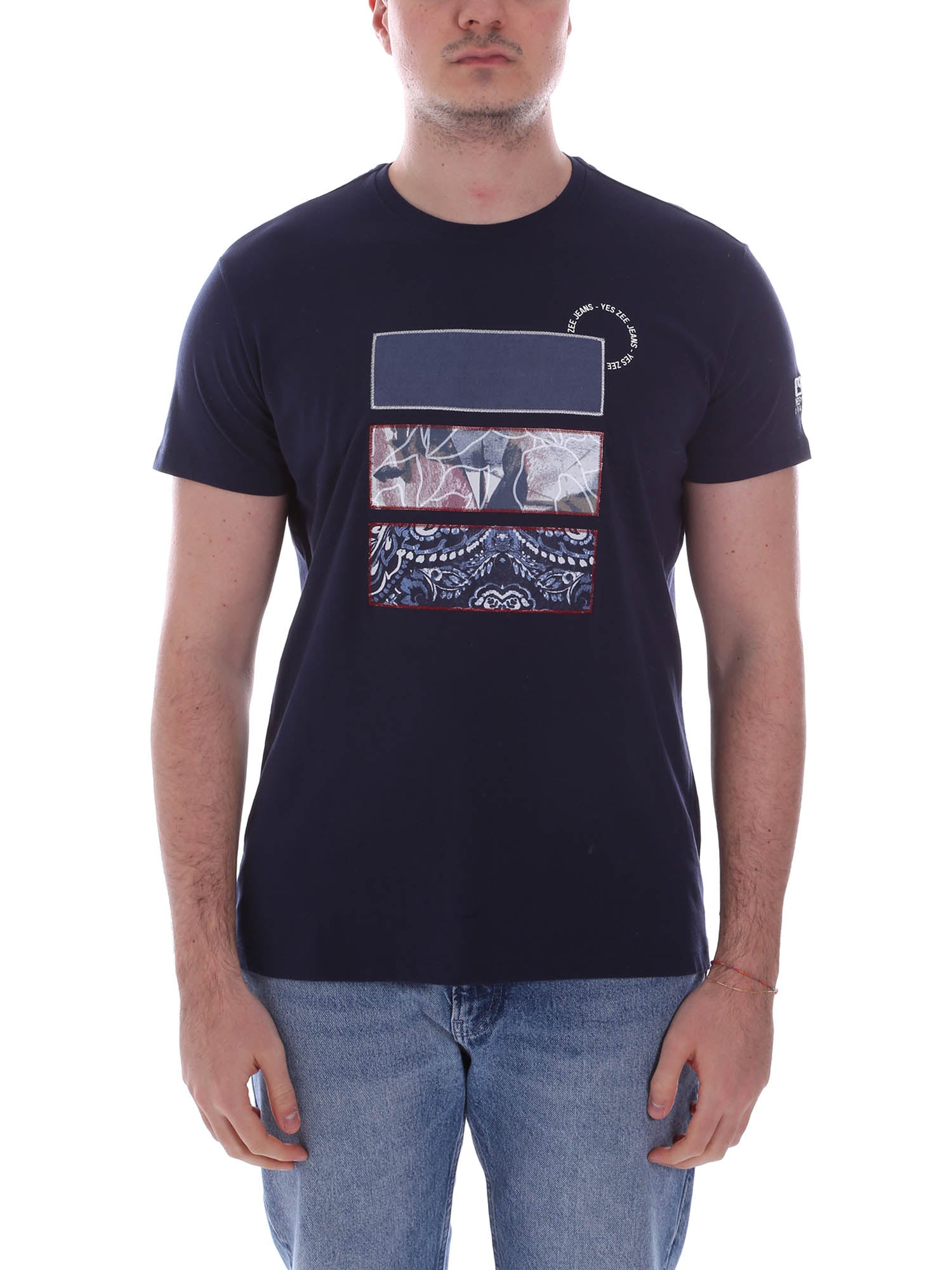 T-shirt Blu Yes-zee