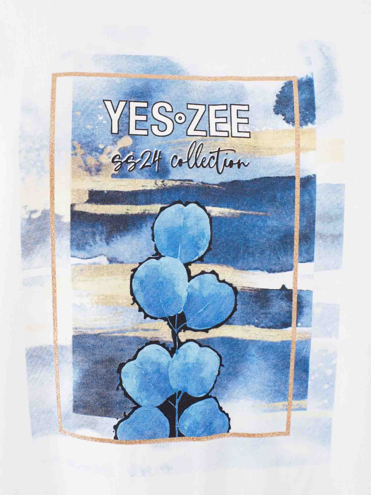 T-shirt Bianco Yes-zee