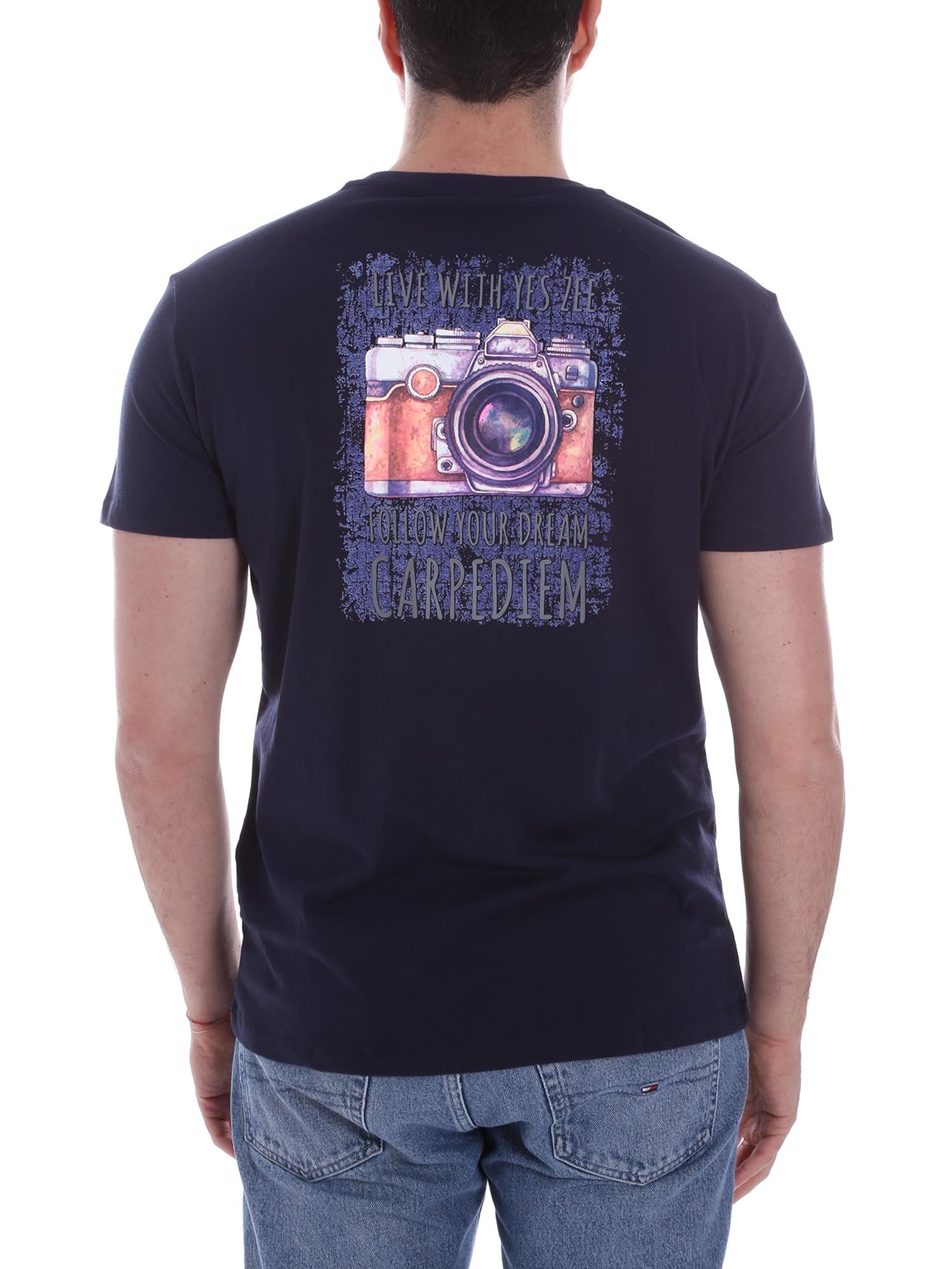 T-shirt Blu Yes-zee