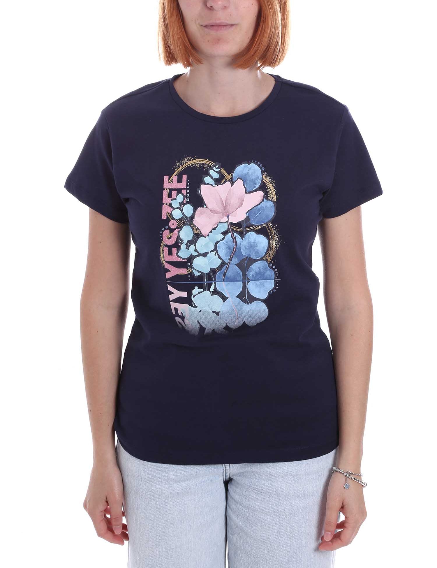 T-shirt Blu Yes-zee