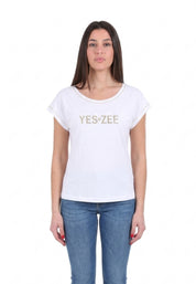 T-shirt Bianco Yes-zee