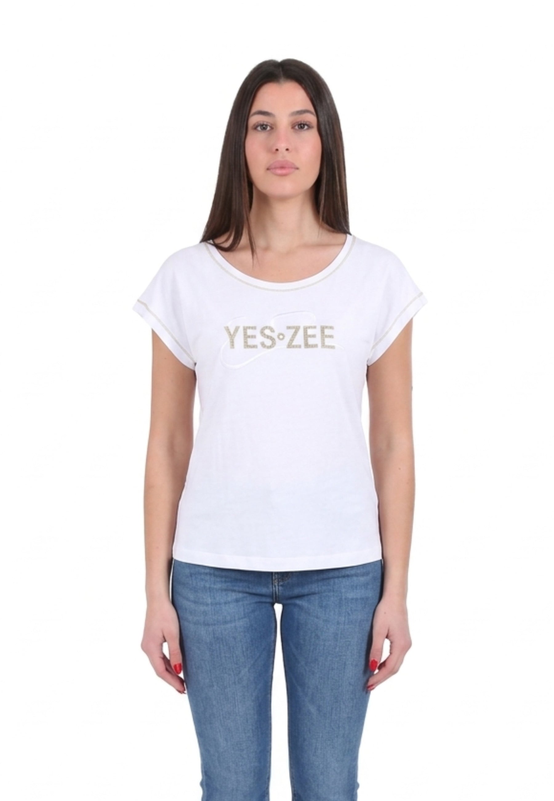 T-shirt Bianco Yes-zee