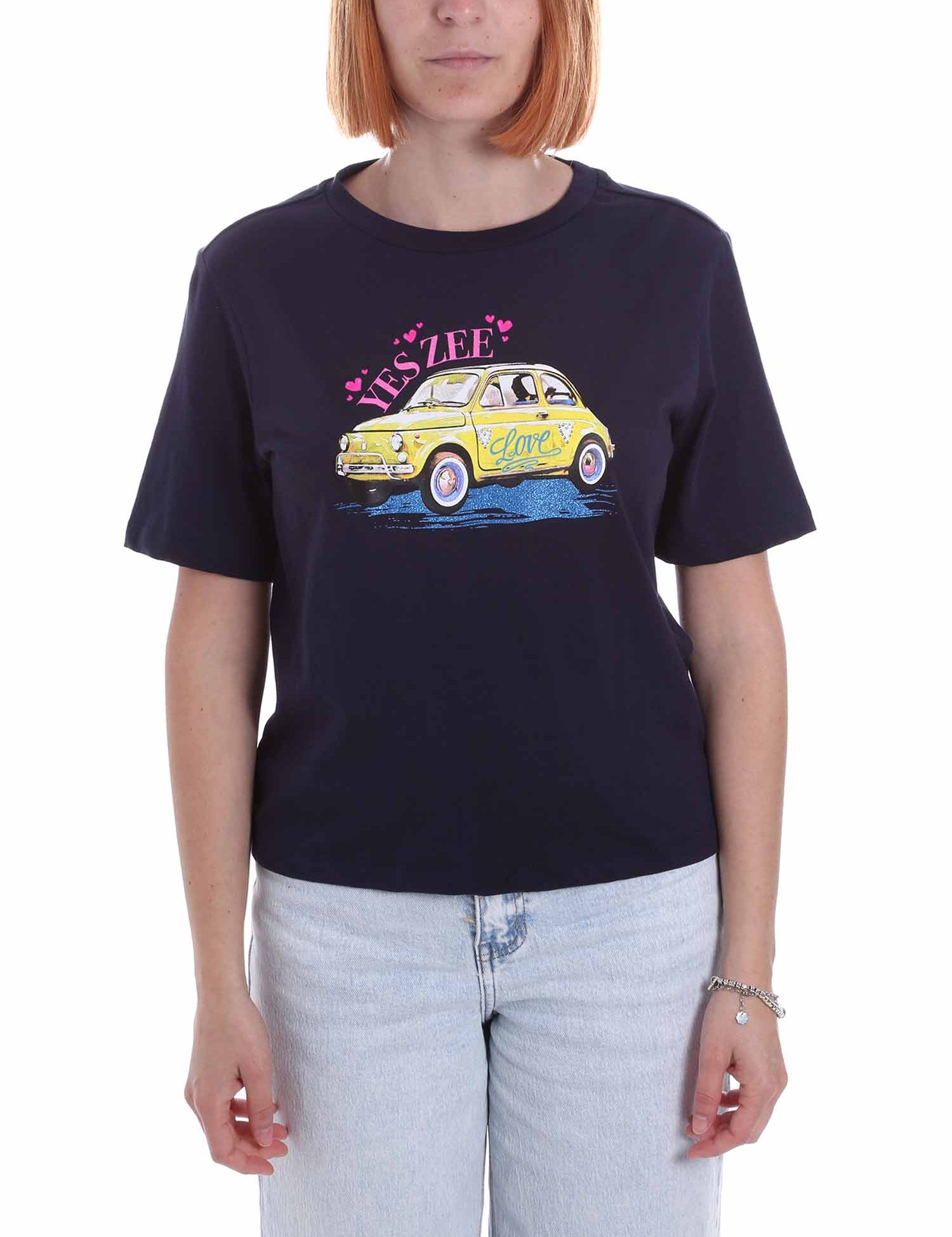 T-shirt Blu Yes-zee