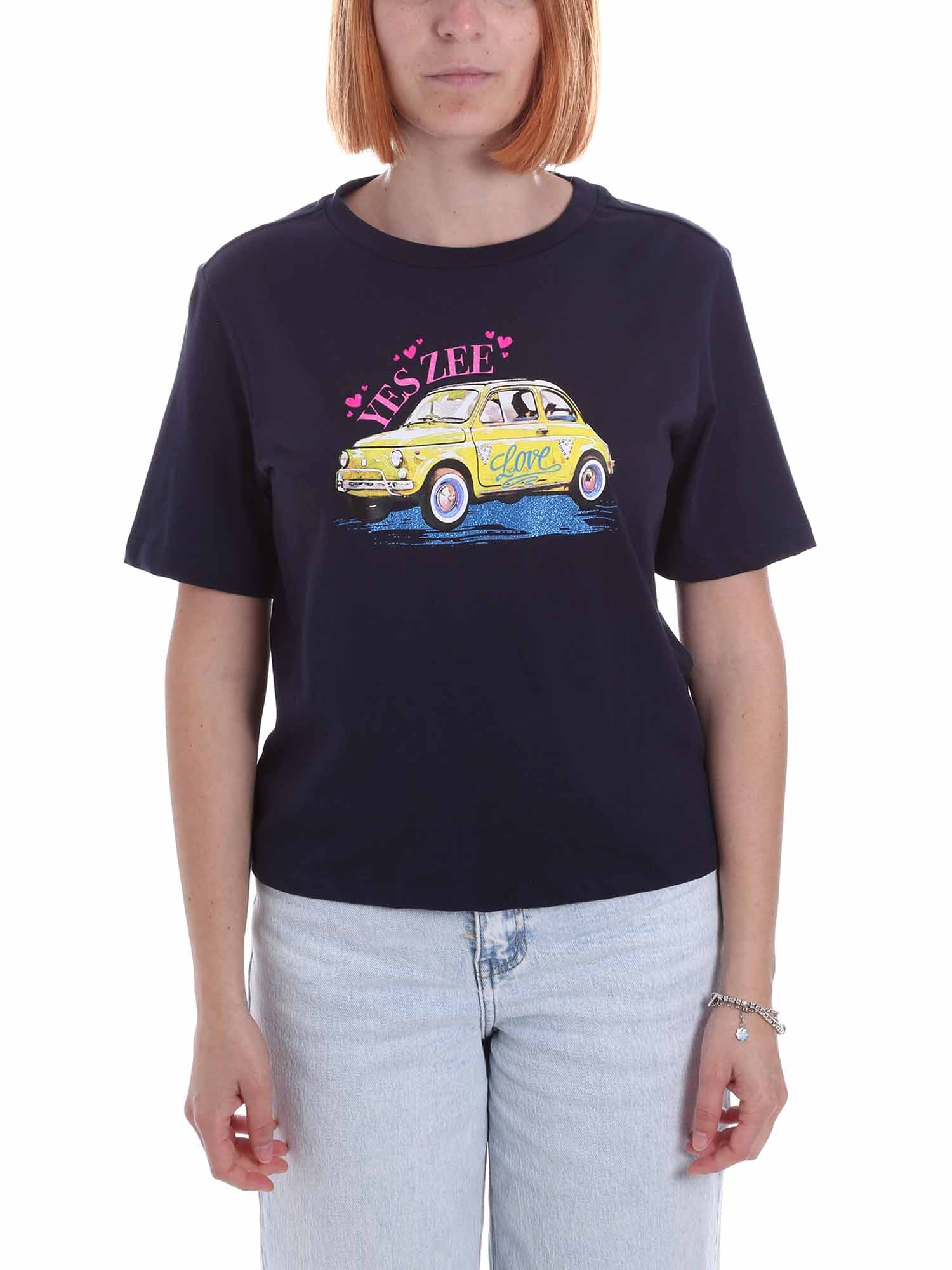 T-shirt Blu Yes-zee