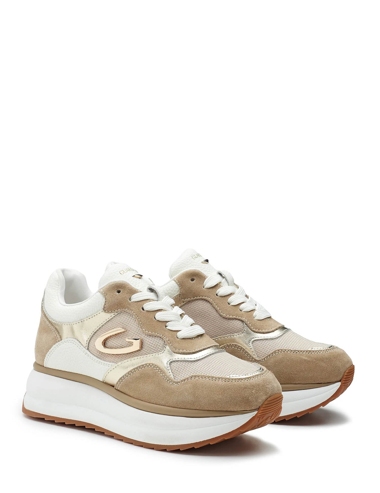Sneakers Beige Alberto Guardiani