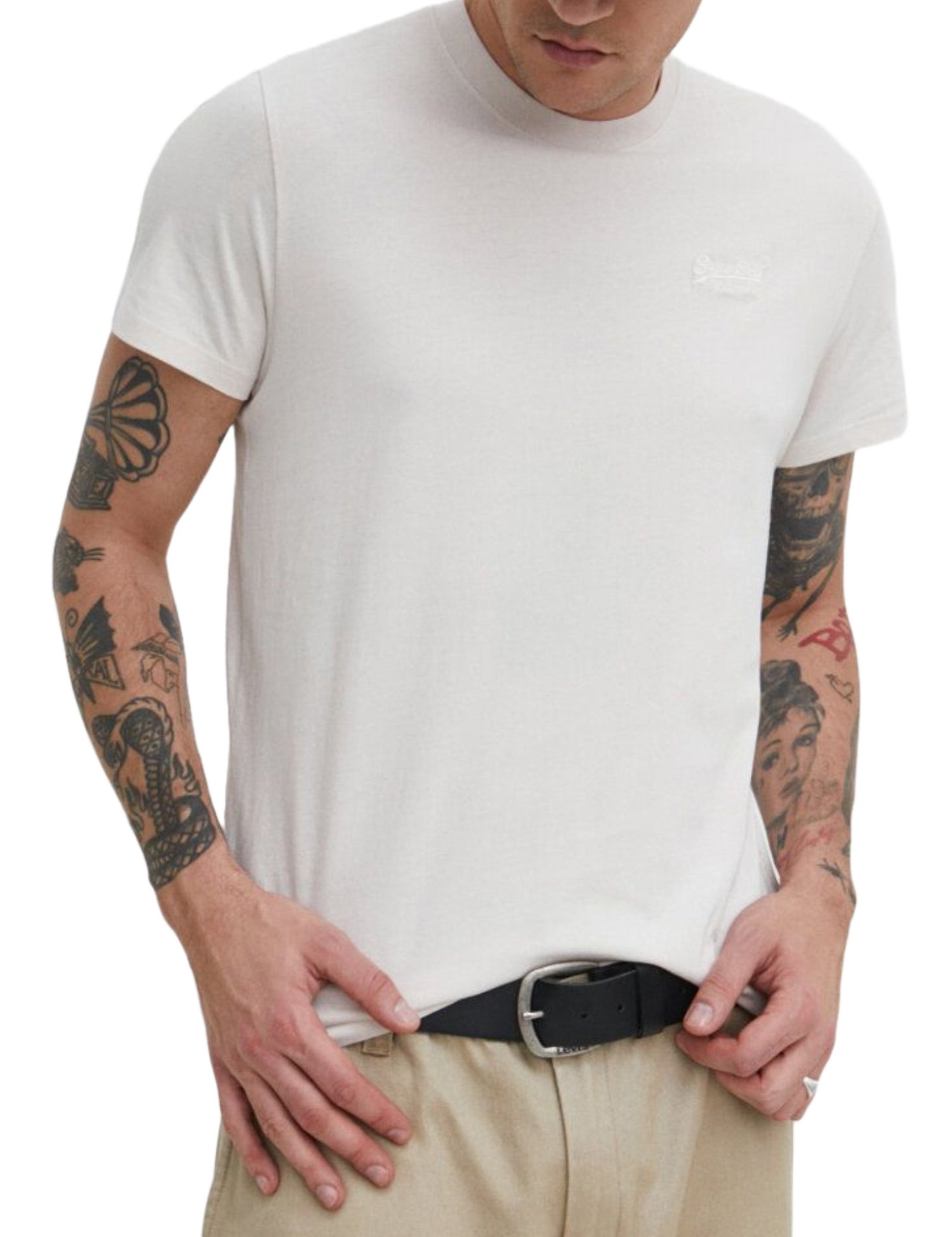 T-shirt Beige Superdry