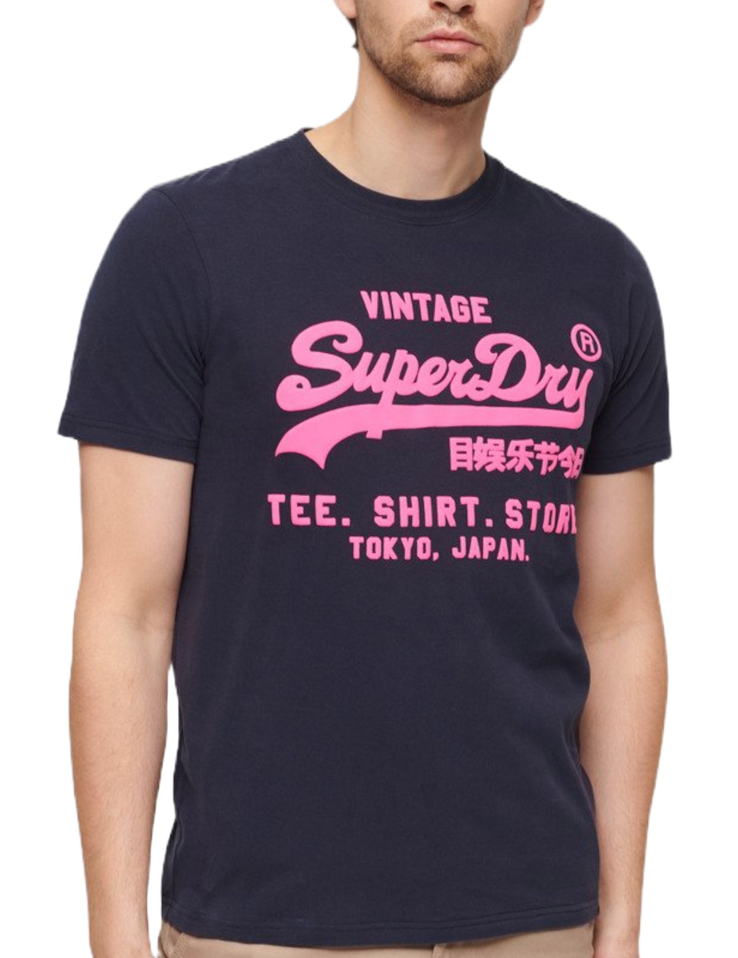 T-shirt Blu Scuro Superdry
