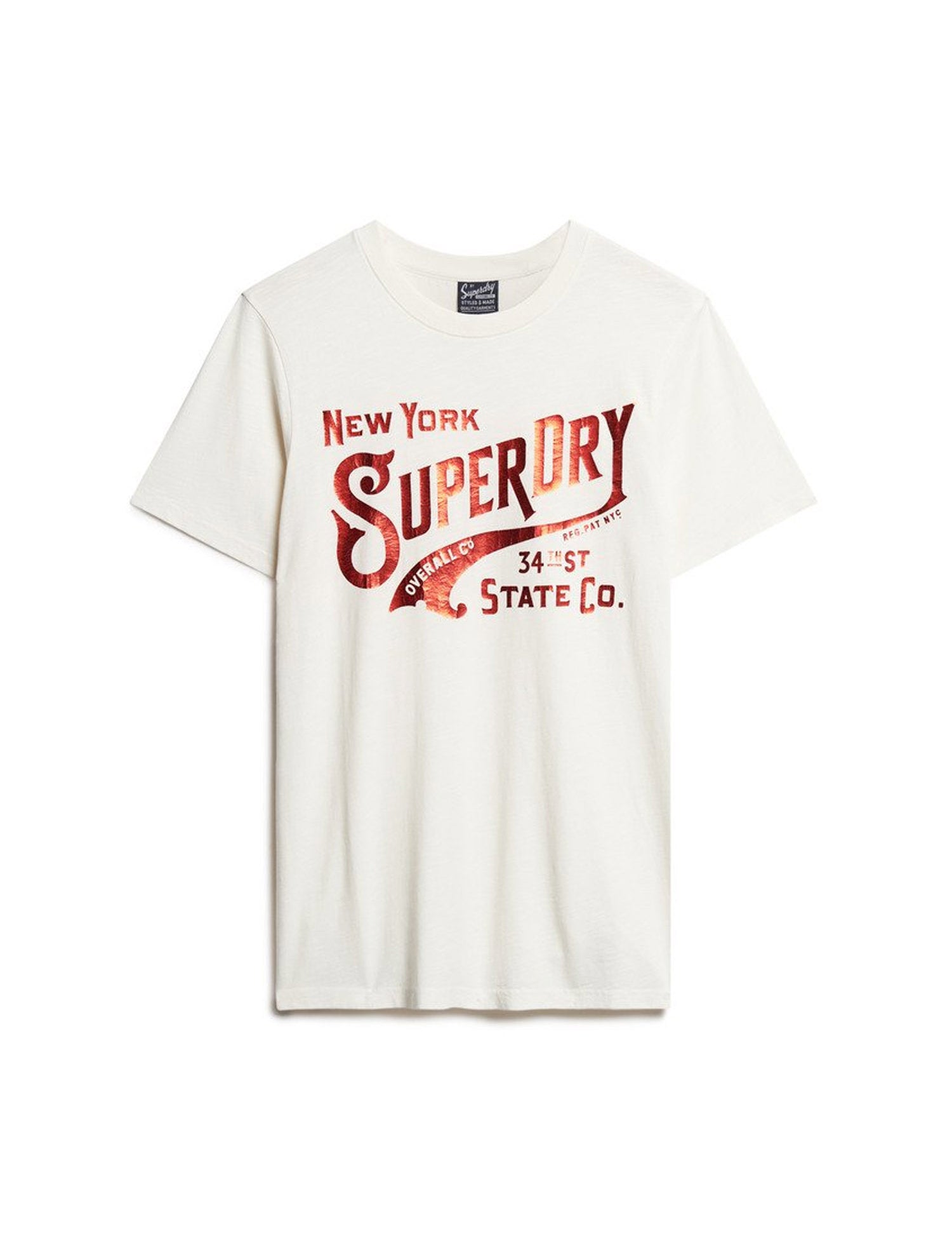 T-shirt Beige Superdry